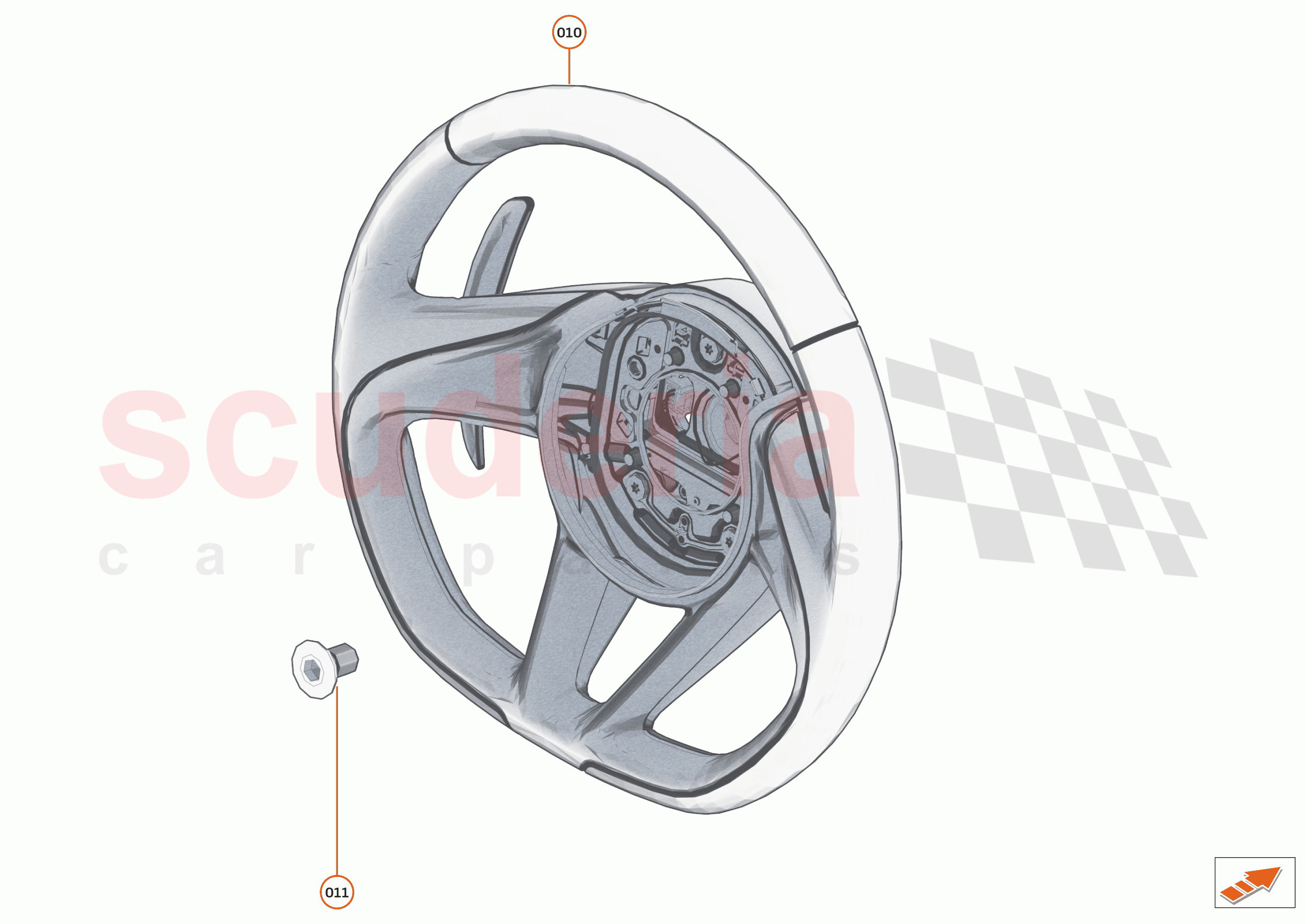 45 - INTERIOR RESTRAINTS - 45.3 - STEERING WHEEL of McLaren McLaren Speedtail