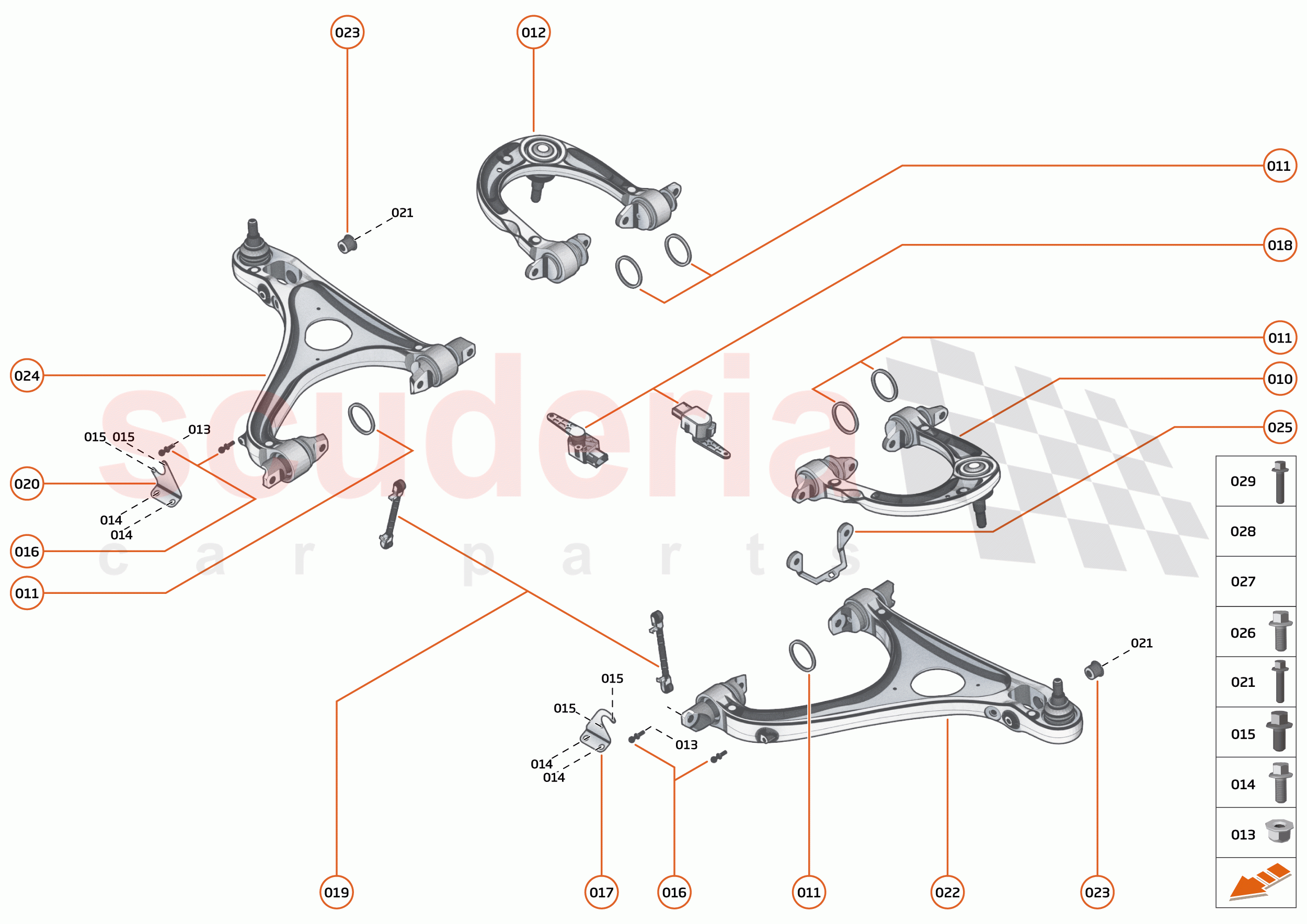 18 - SUSPENSION - 18.3 - TRANSVERSE LINKS FRONT of McLaren McLaren GT