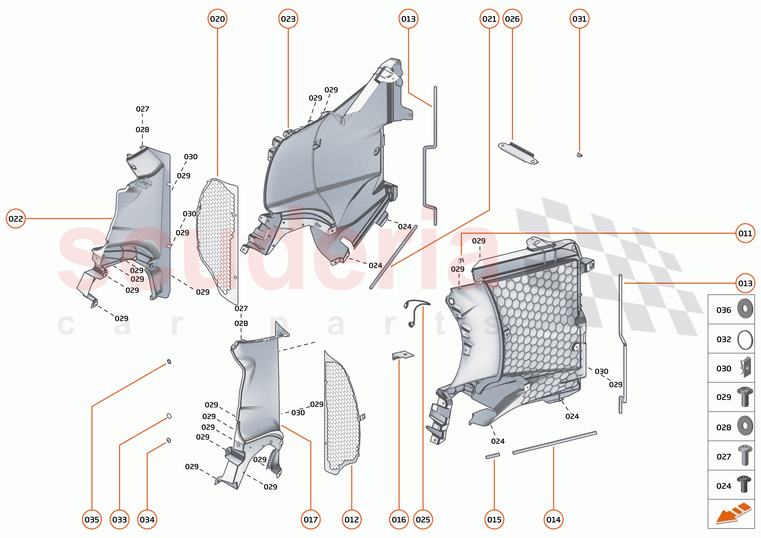15 - DUCTS, VENTS AND FLOORS - 15.2 - SIDE DUCTS AND VENTS of McLaren McLaren 765LT Spider