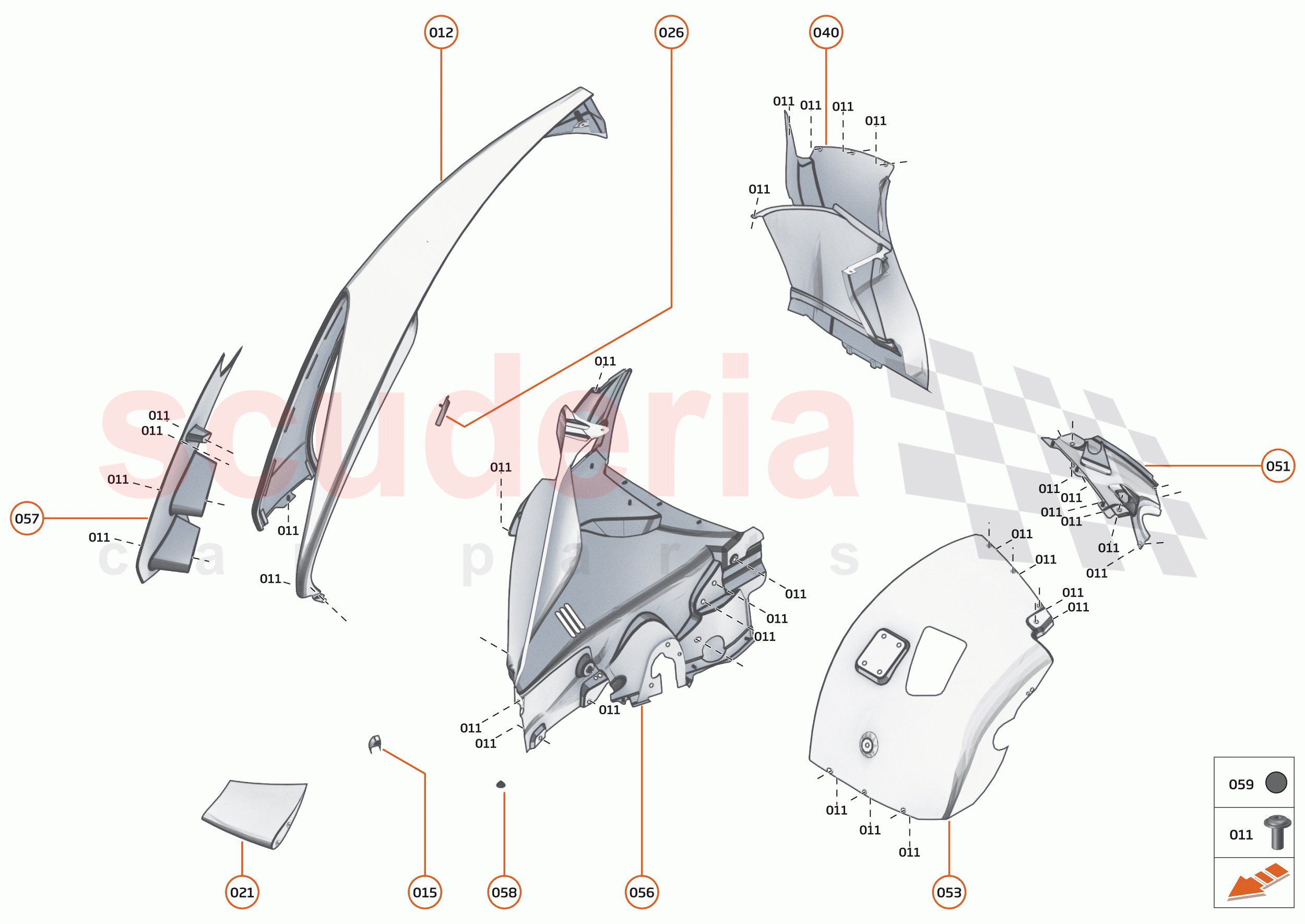 6 - PANELS - 6.2 - FRONT PANELS - RH of McLaren McLaren Senna