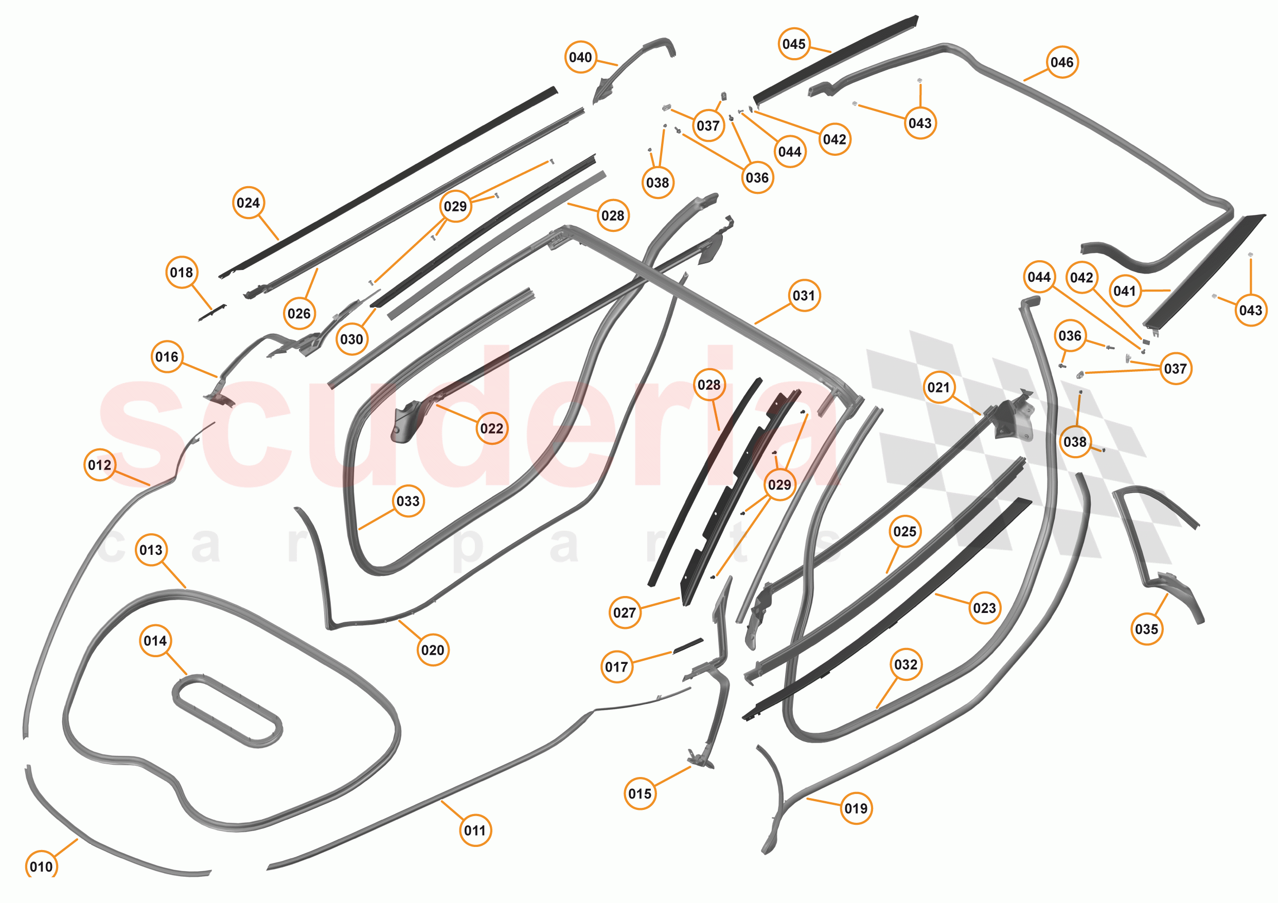 6 - CLOSURES - 6.11 - CLOSURE SEALS of McLaren McLaren 570S Spider