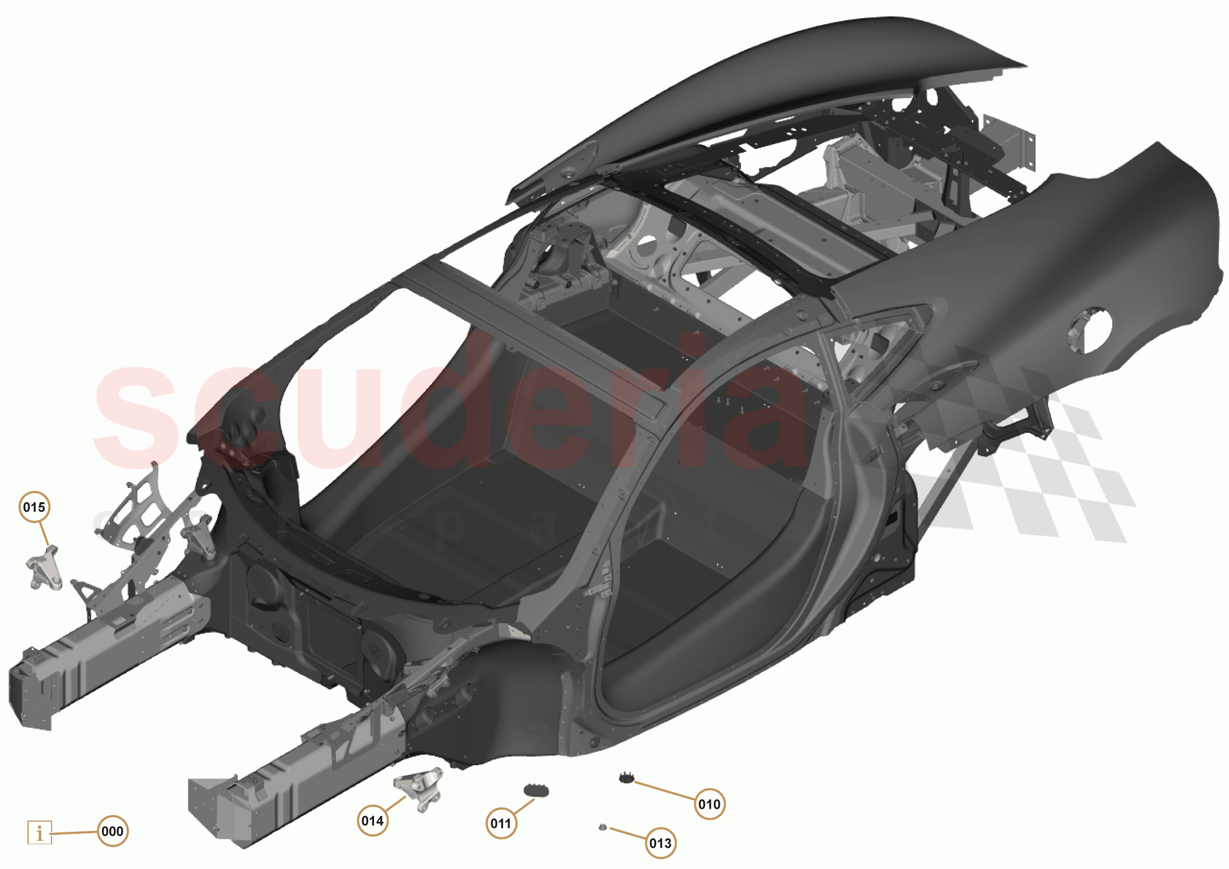 2 - MID STRUCTURES - 2.1 - MONOCOQUE of McLaren McLaren 570GT