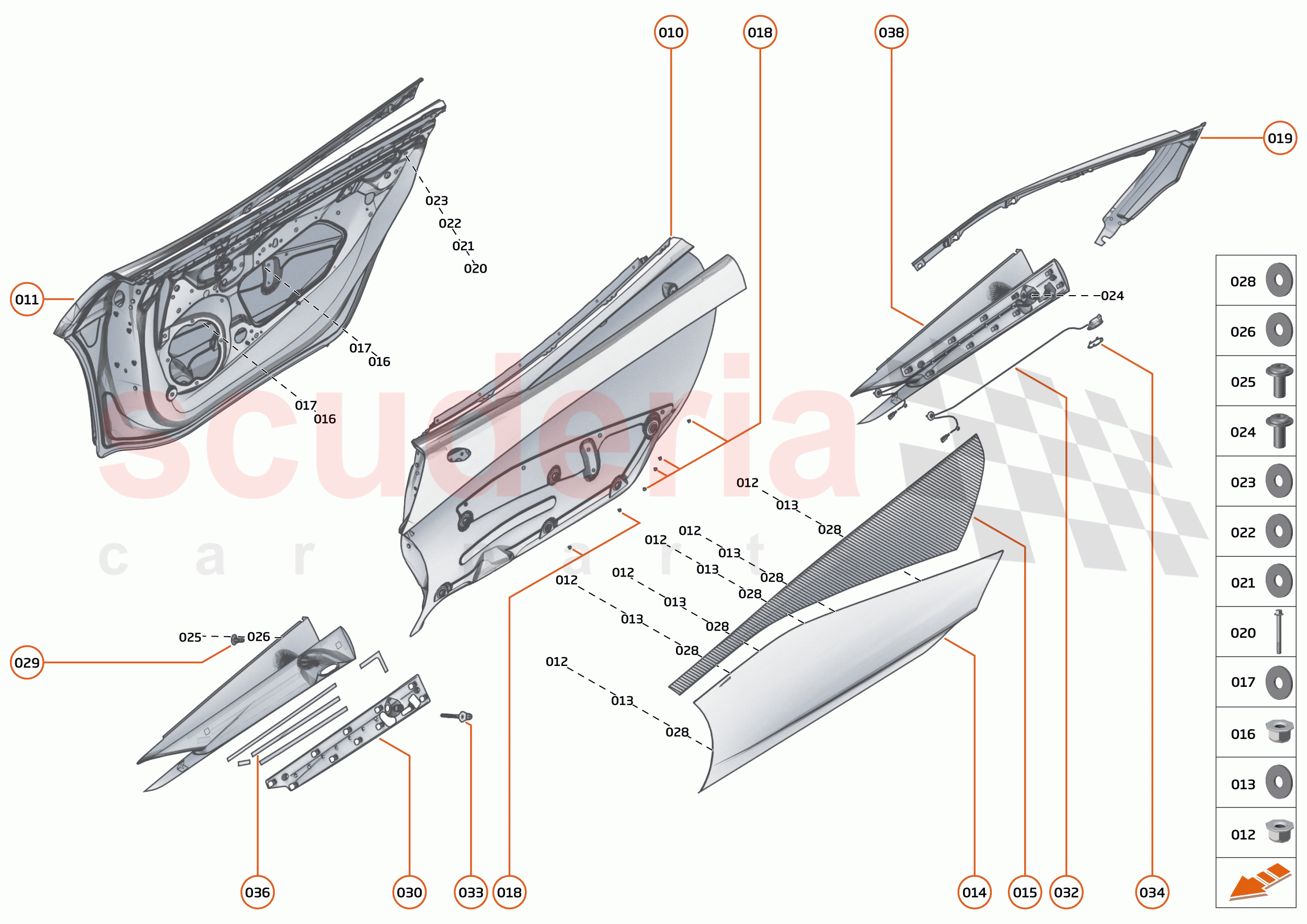 6 - CLOSURES - 6.5 - DOORS STRUCTURE of McLaren McLaren 620R