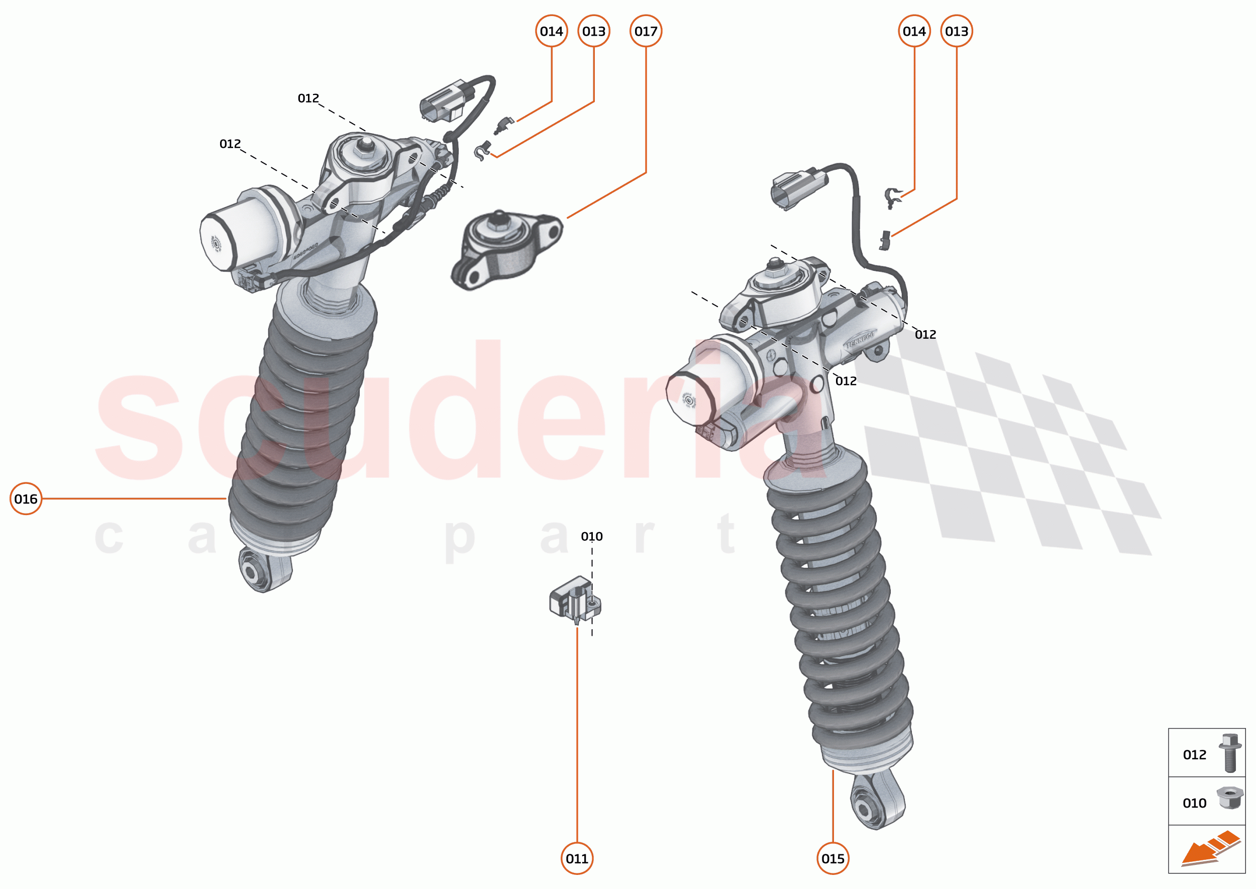 18 - SUSPENSION - REAR - 18.1 - DAMPER & ACTUATOR ASSEMBLIES REAR of McLaren McLaren 600LT