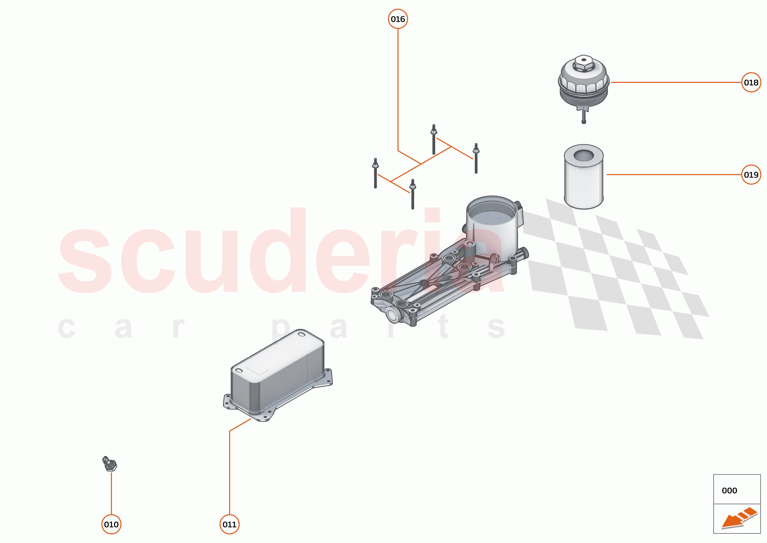 21 - ENGINE - 21.2 - OIL FILTER ASSEMBLY & COOLER of McLaren McLaren Elva