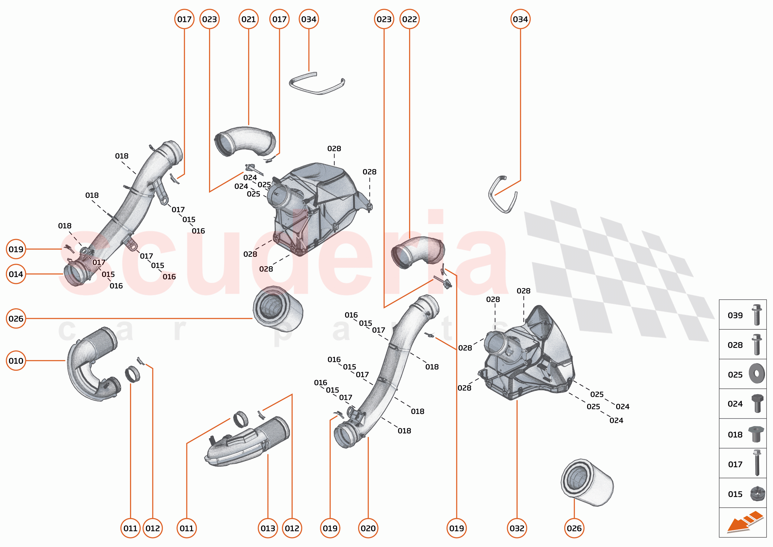 35 - ENGINE AIR SYSTEMS - 35.1 - AIR INTAKE LOW PRESSURE SYSTEM of McLaren McLaren 750S Coupe