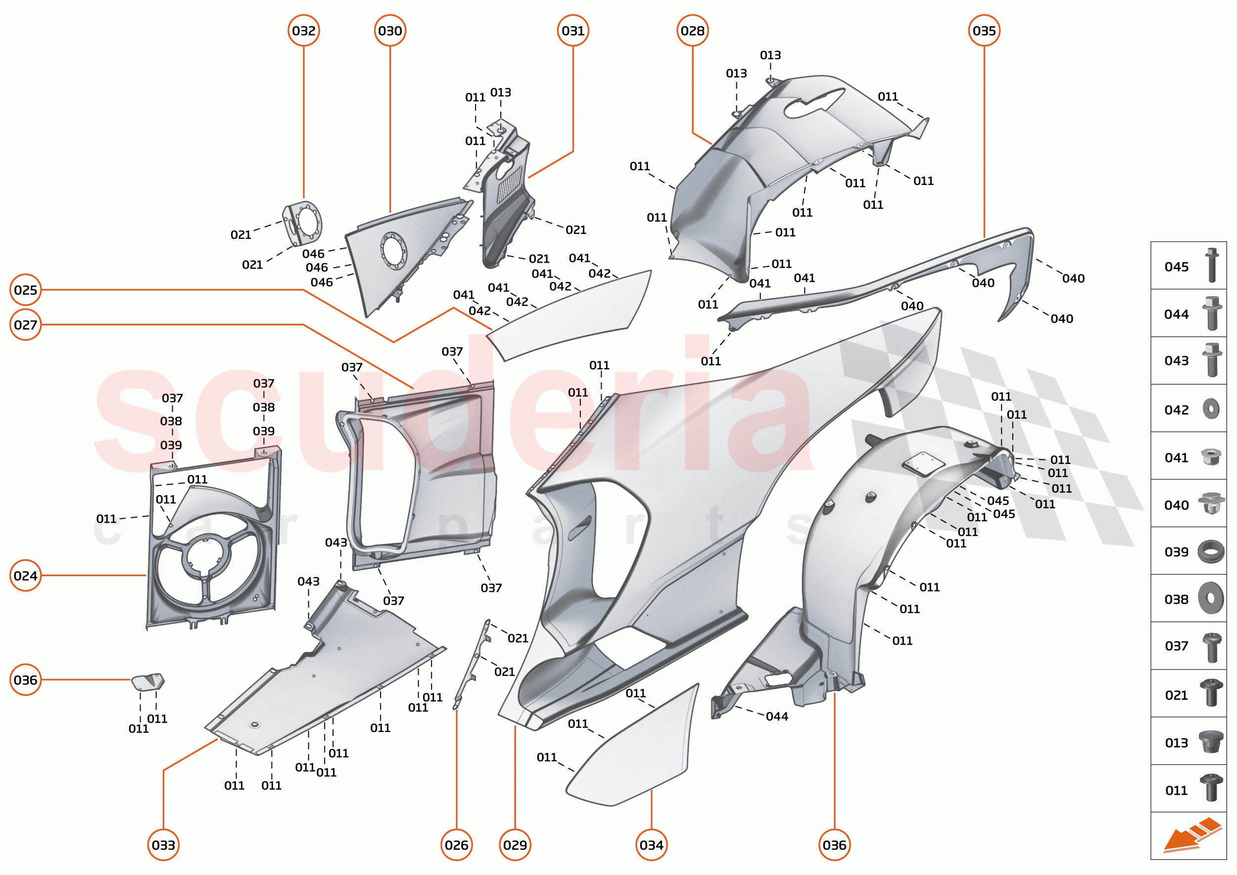 6 - PANELS - 6.5 - REAR PANELS - LH of McLaren McLaren Senna GTR