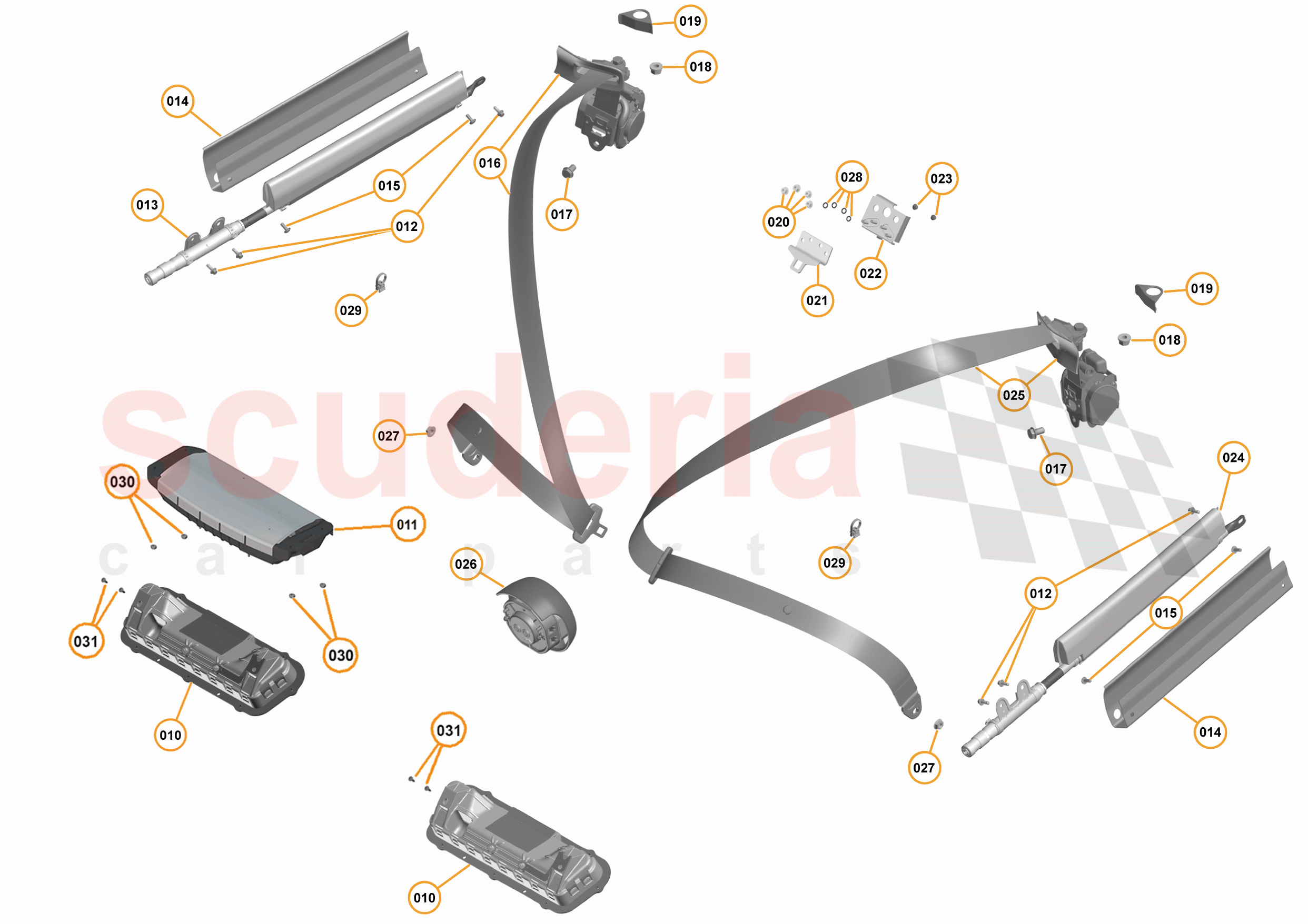 30 - N4 - RESTRAINTS - 30.1 - 01 - RESTRAINTS of McLaren McLaren 675LT Spider