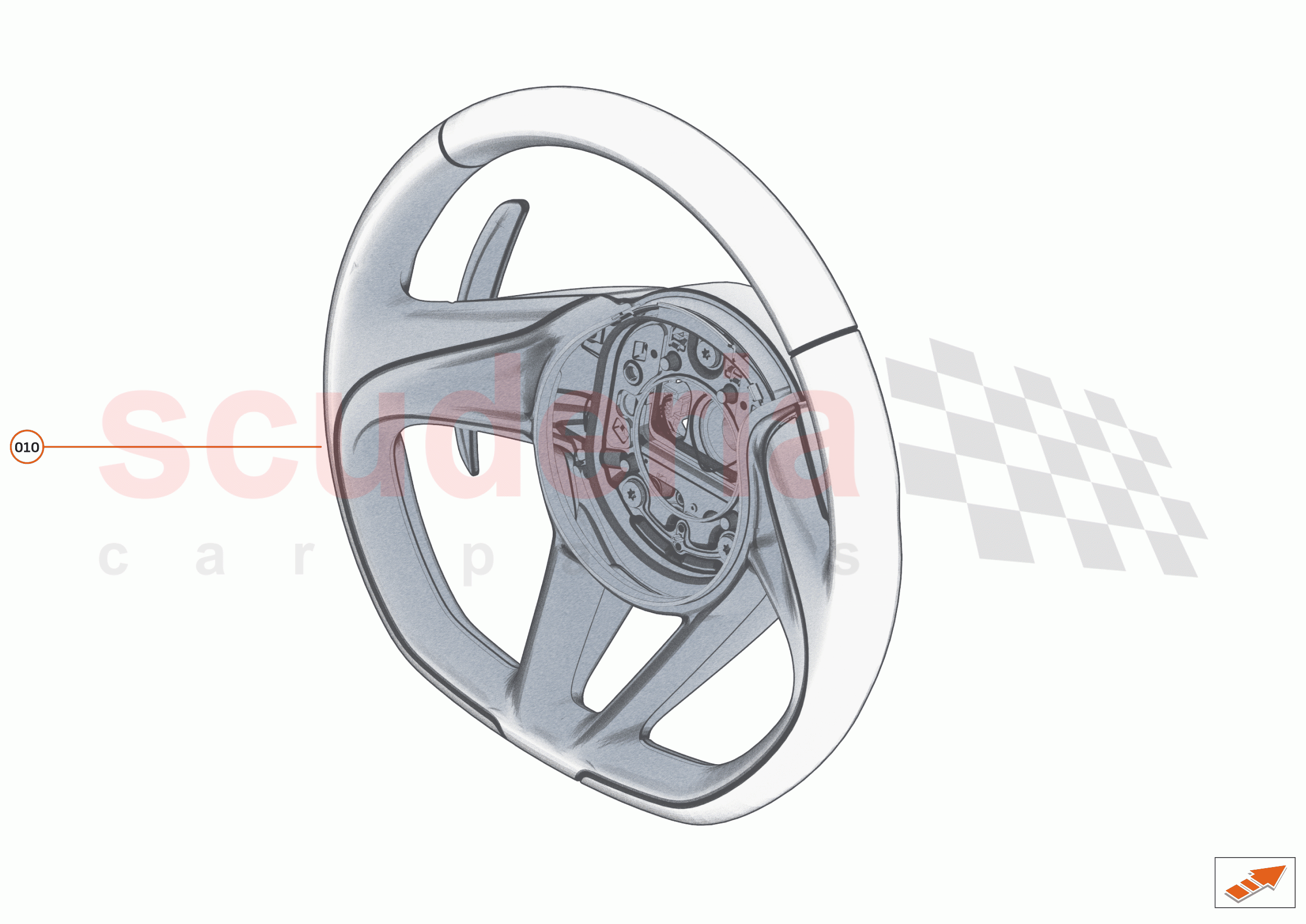 50 - INTERIOR RESTRAINTS - 50.5 - STEERING WHEEL of McLaren McLaren 765LT Spider