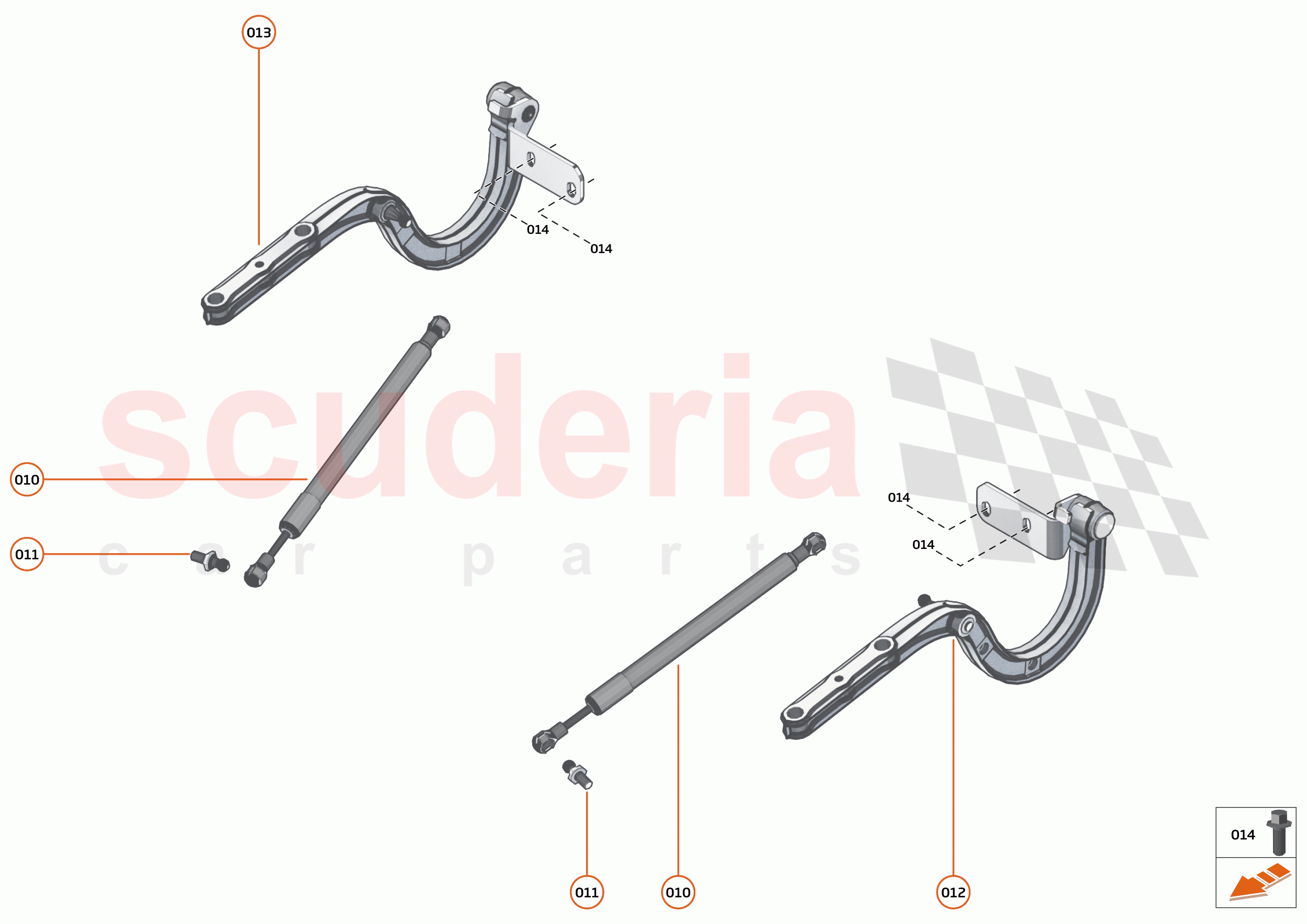 7 - CLOSURES - 7.2 - BONNET HINGE of McLaren McLaren 765LT Spider
