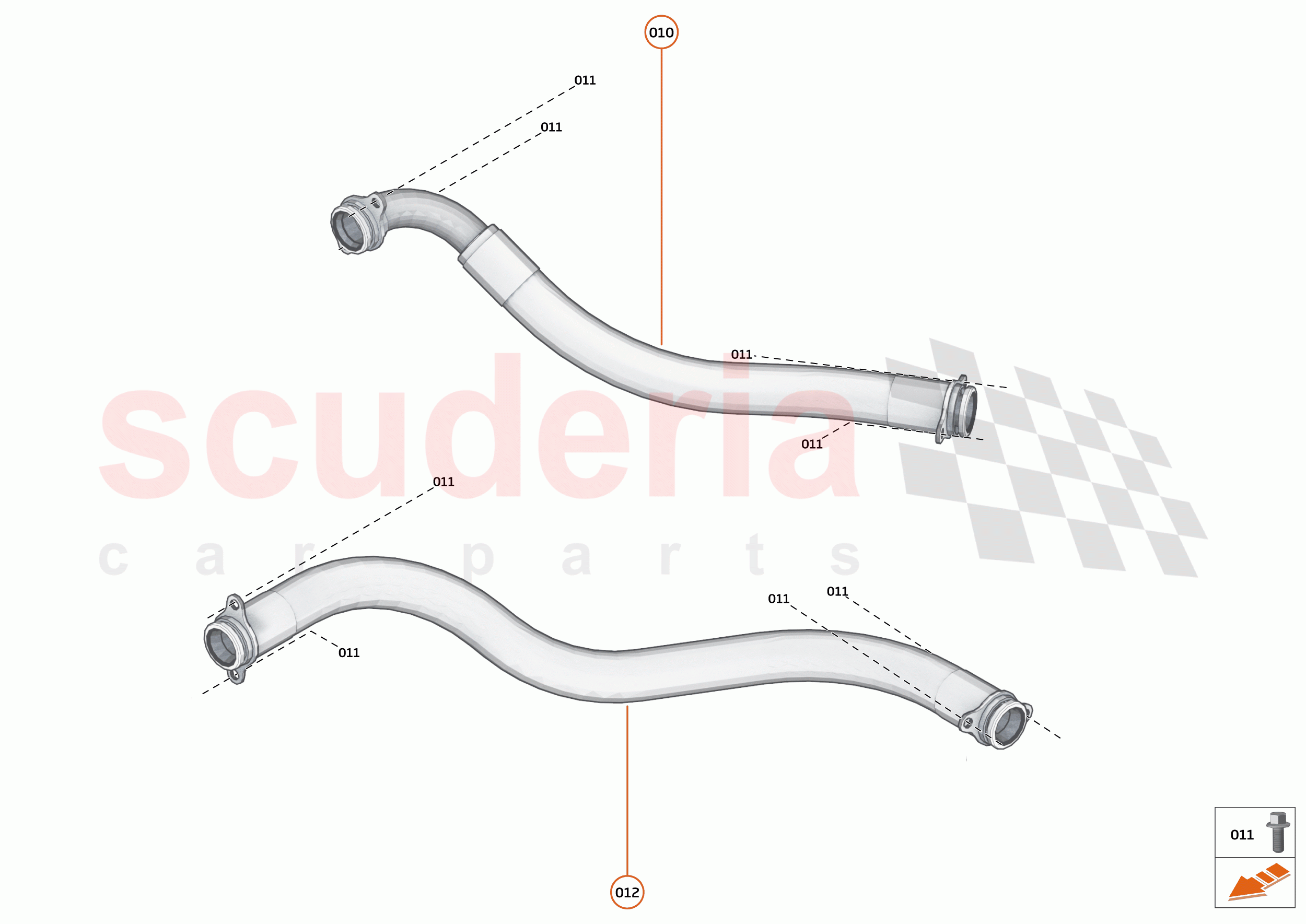 35 - ENGINE OIL SYSTEM - 35.2 - ENGINE OIL FEED & RETURN HOSES of McLaren McLaren 720S Spider