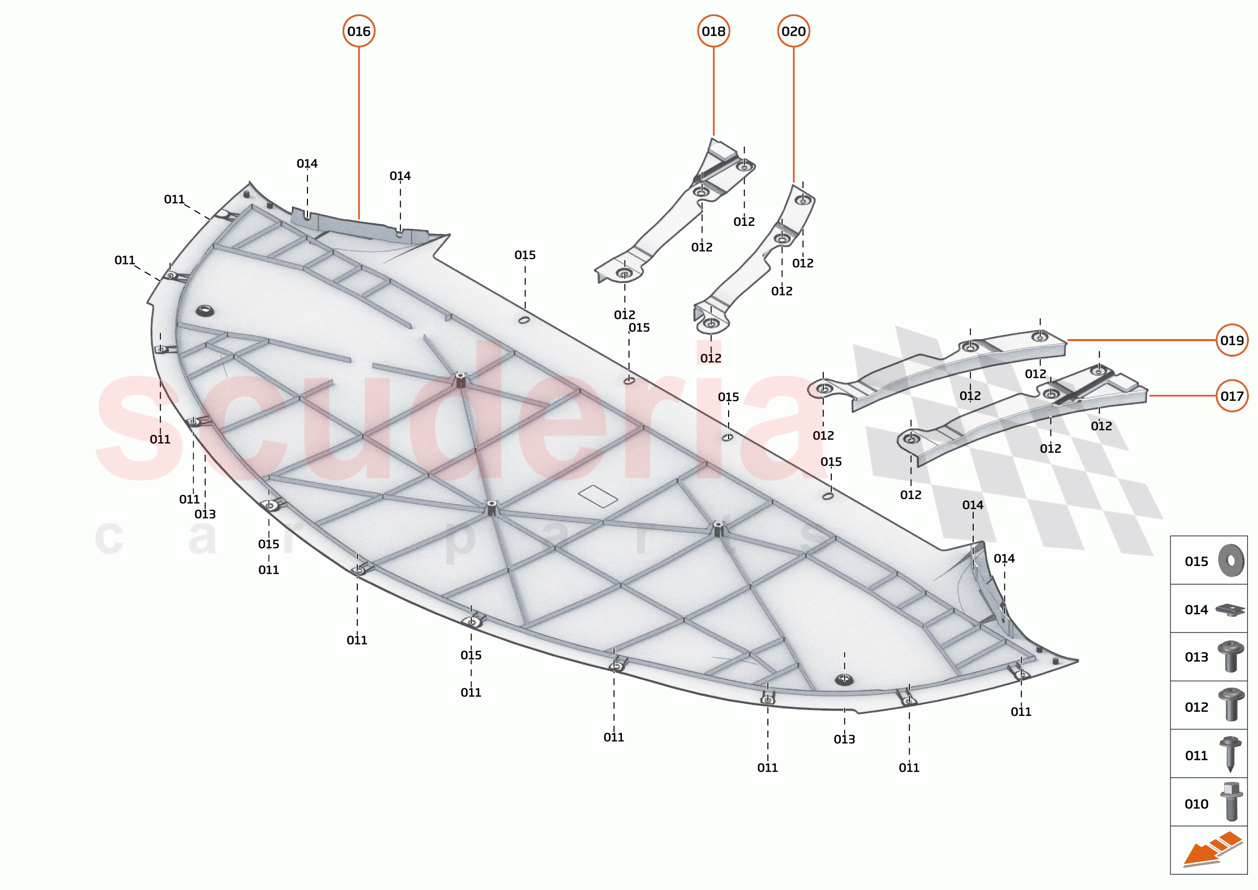 4 - FLOORS - 4.3 - FRONT NON-STRUCTURAL FLOORS of McLaren McLaren GT