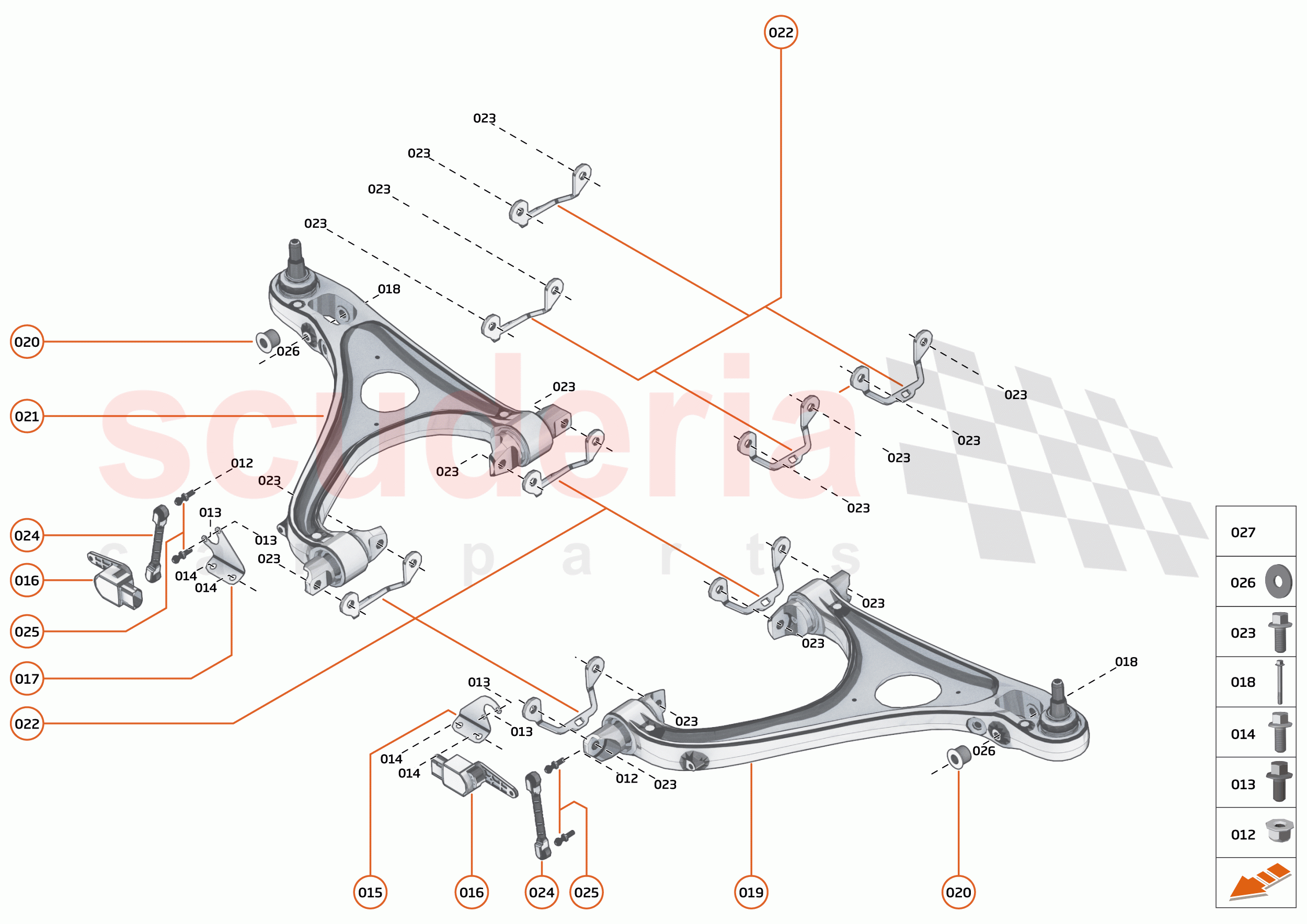 16 - SUSPENSION - FRONT - 16.3 - TRANSVERSE LINKS FRONT of McLaren McLaren 620R