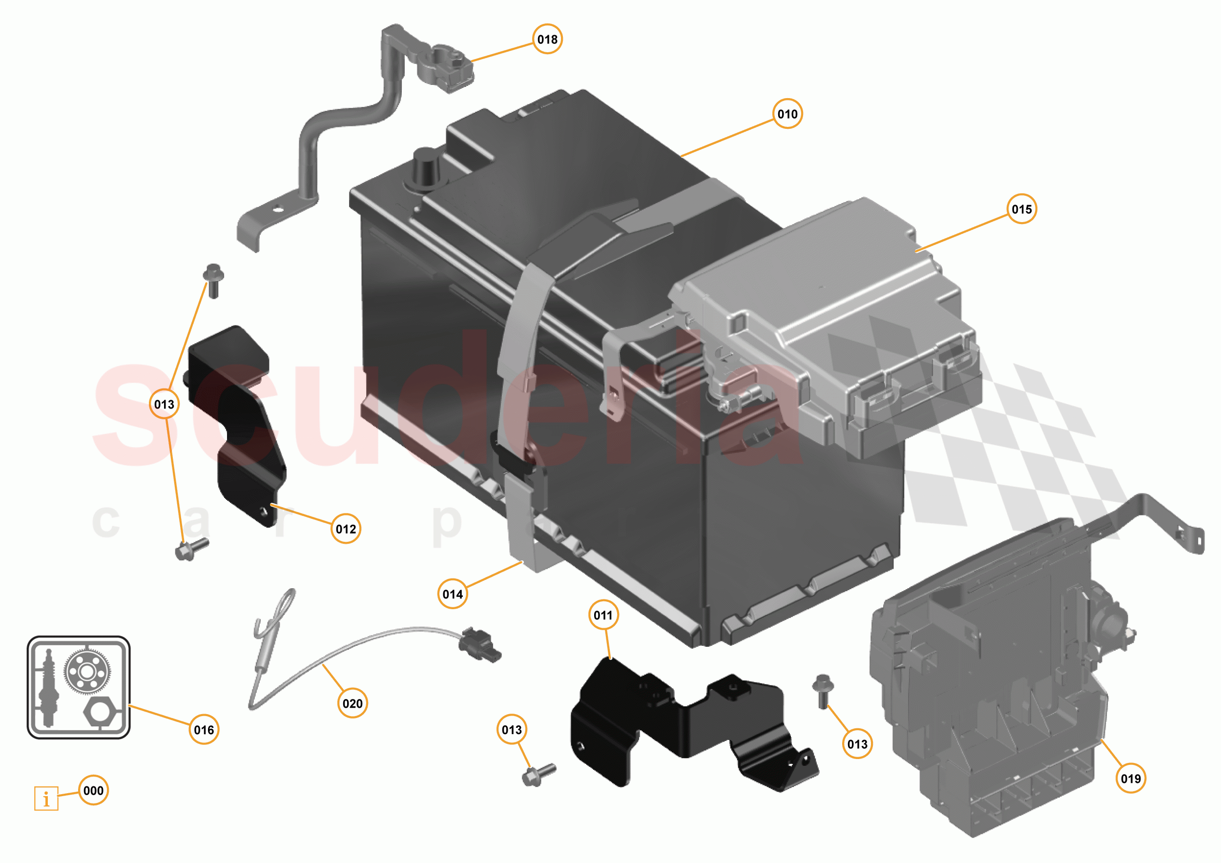 47 - ELECTRICAL HARDWARE - 47.1 - BATTERY of McLaren McLaren P1 Coupe