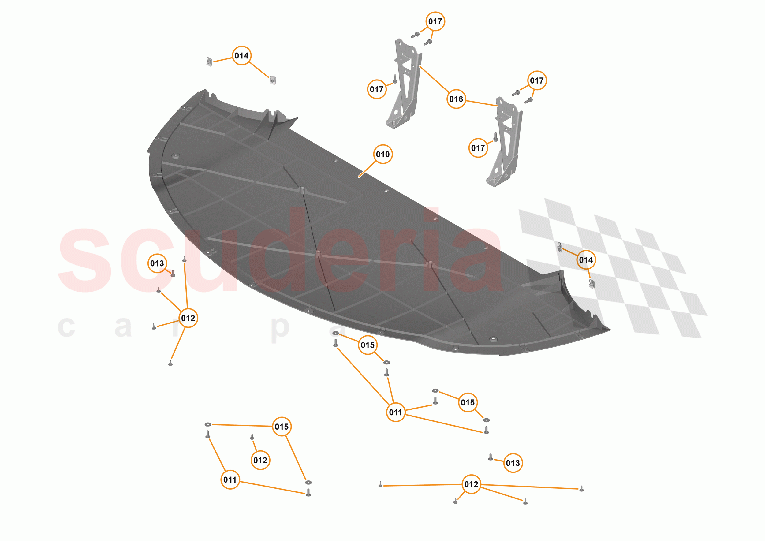 12 - DUCTS, VENTS & FLOORS - 12.4 - FRONT NON-STRUCTURAL FLOORS of McLaren McLaren 540C Coupe