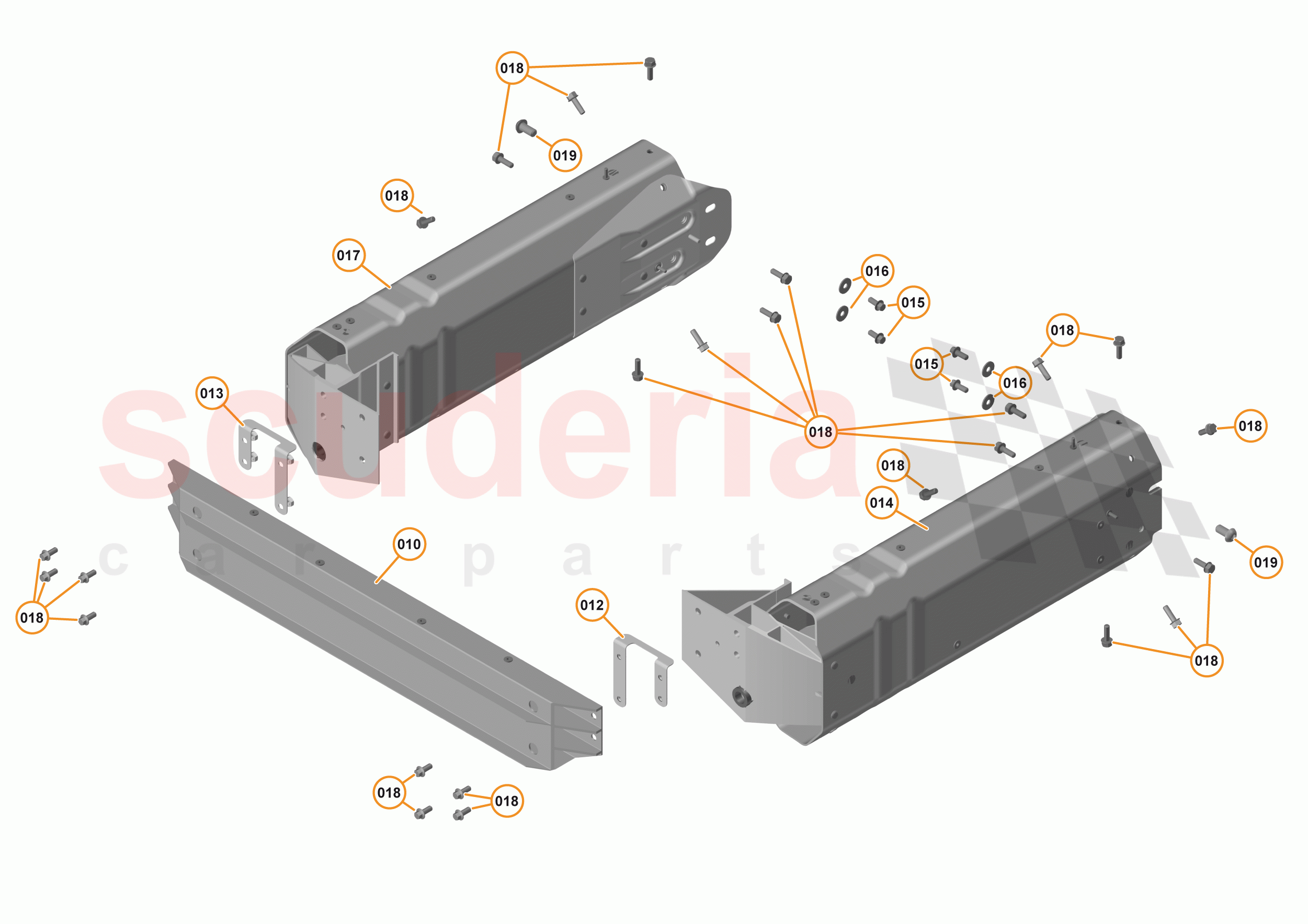 1 - FRONT STRUCTURES - 1.1 - FRONT CRASH STRUCTURE of McLaren McLaren 570S Spider