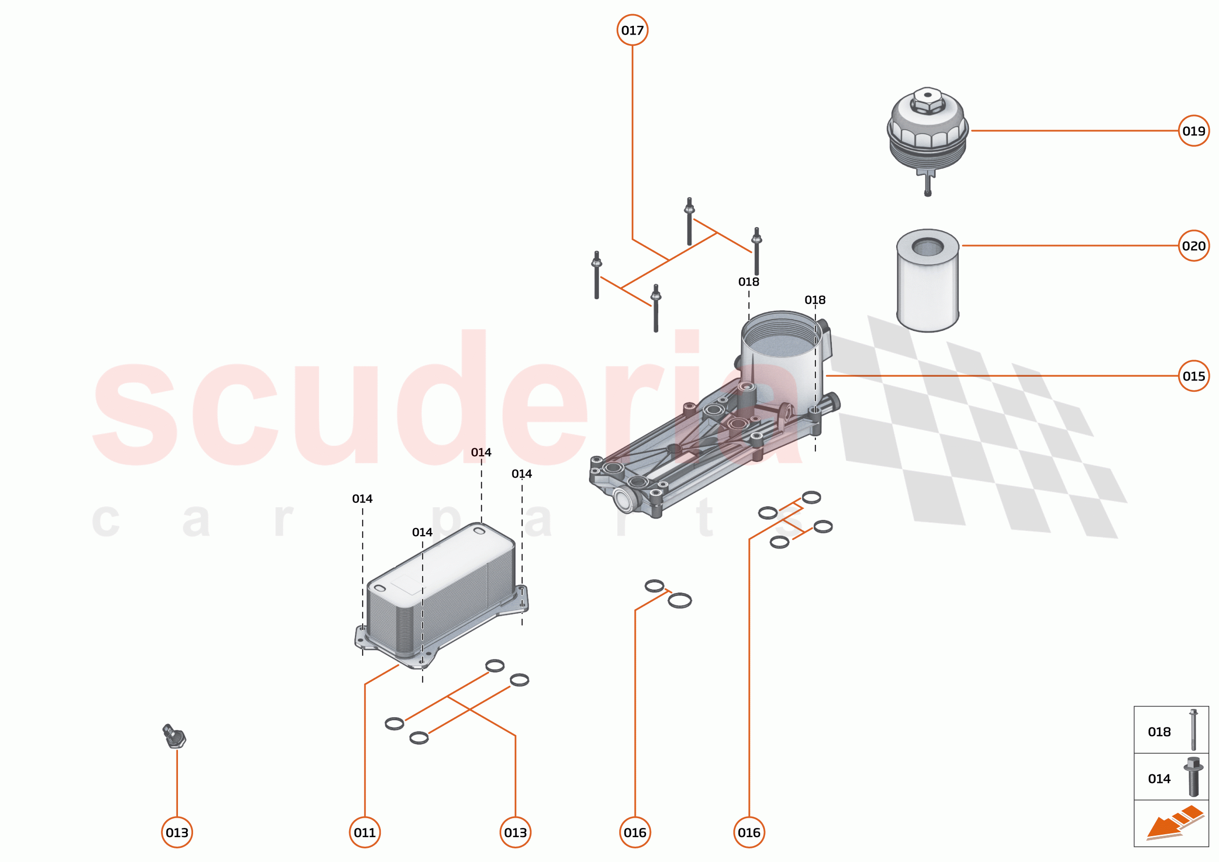 33 - ENGINE - 33.3 - OIL FILTER ASSEMBLY & COOLER of McLaren McLaren 720S Spider