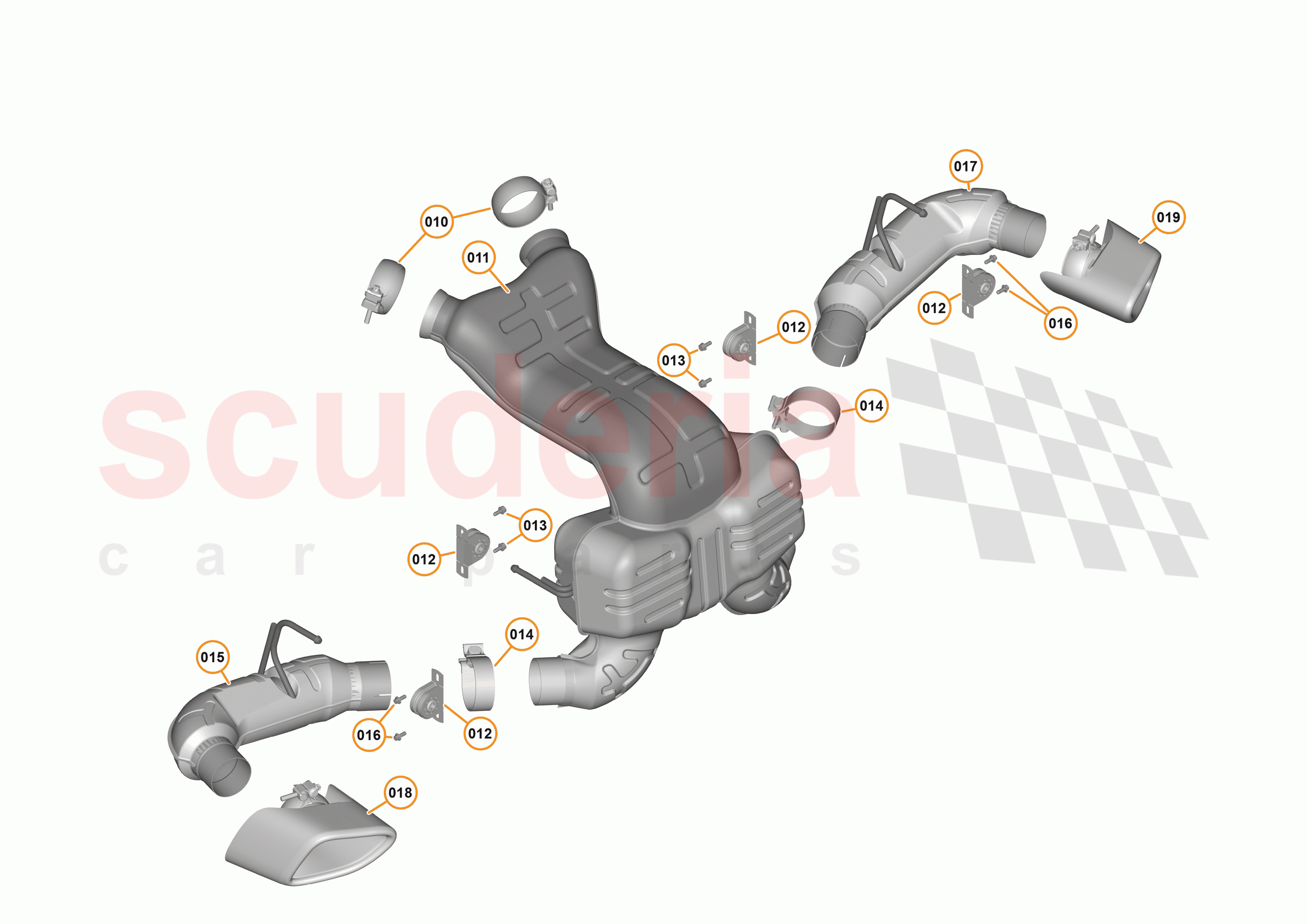 42 - EXHAUST - 42.2 - MUFFLER & TAIL PIPES of McLaren McLaren 570GT