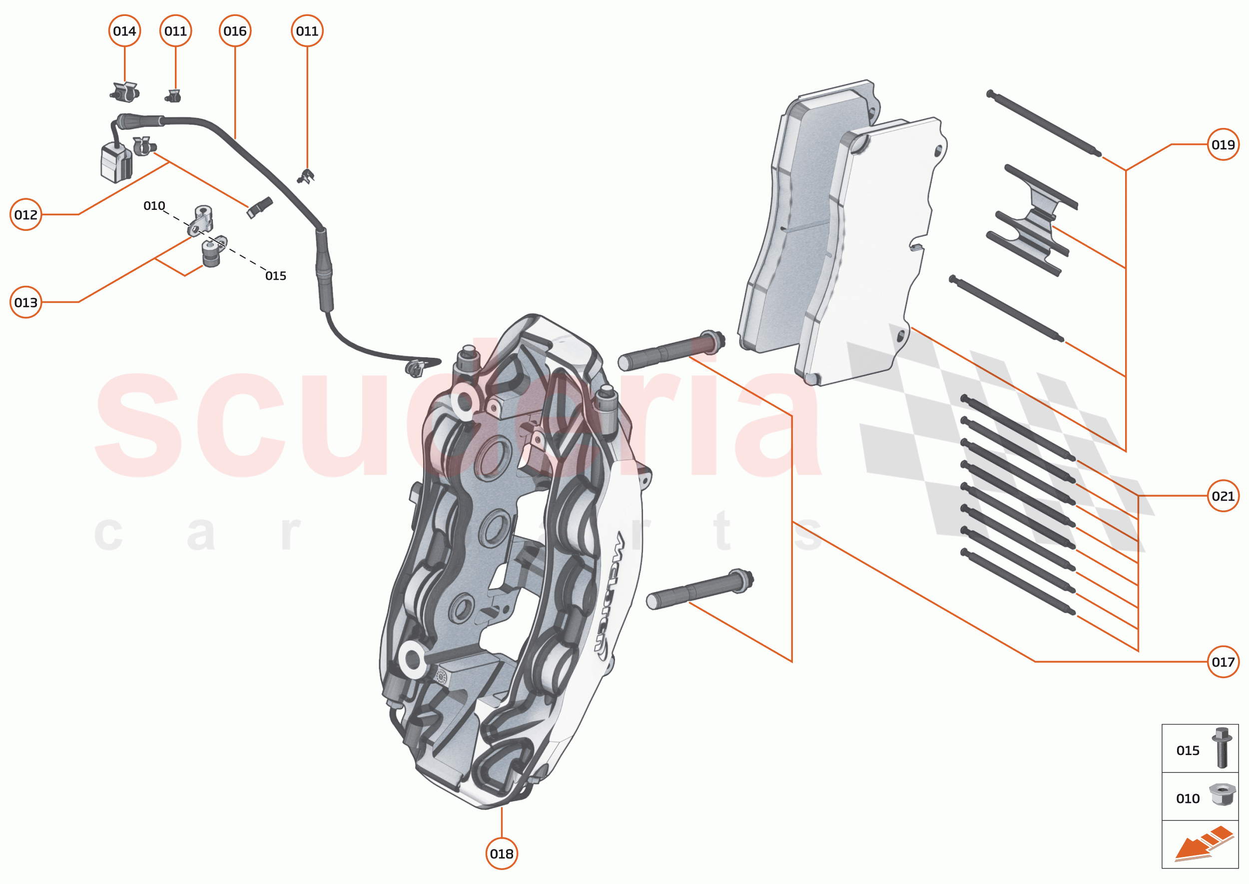 18 - BRAKES - 18.2 - BRAKE CALIPERS FRONT of McLaren McLaren Senna