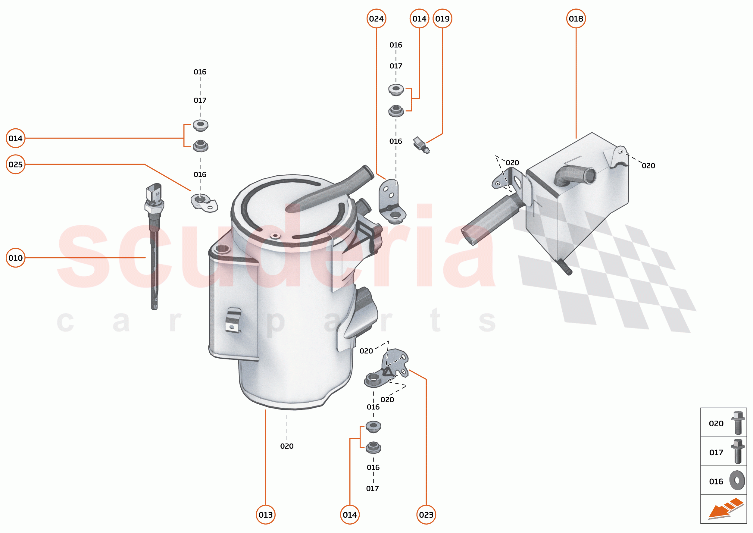 23 - LUBRICATION SYSTEM OFF - ENGINE - 23.1 - ENGINE OIL TANK of McLaren McLaren Elva