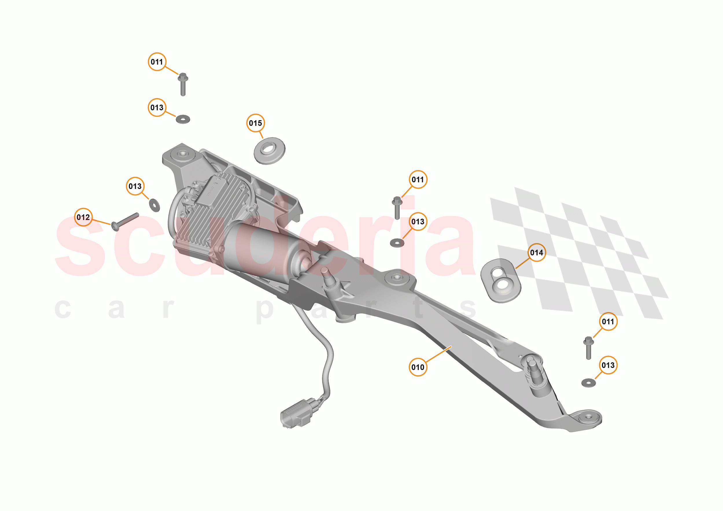 11 - WIPERS & WASHER SYSTEM - 11.3 - WINDSCREEN WIPER LINKAGE of McLaren McLaren 540C Coupe