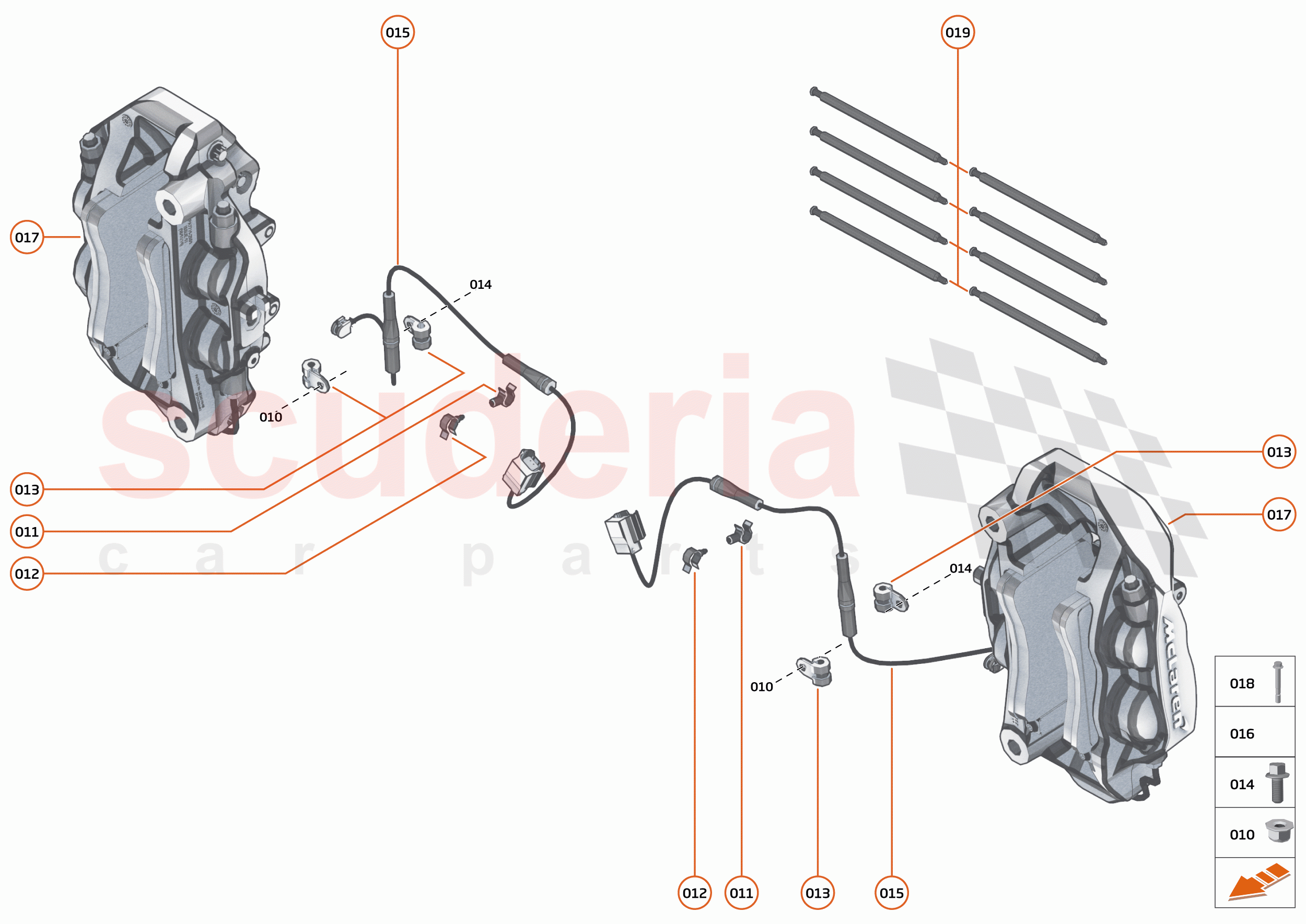 23 - BRAKES - FRONT - 23.2 - BRAKE CALIPERS FRONT of McLaren McLaren 600LT Spider