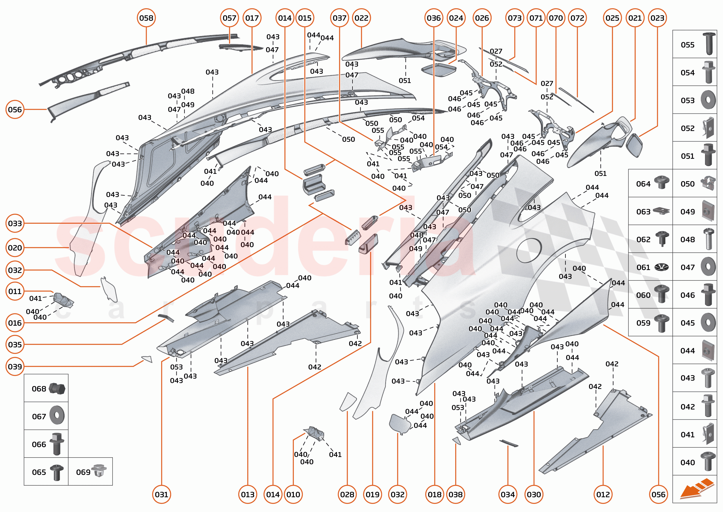 6 - PANELS - 6.4 - BODYSIDE ASSEMBLED of McLaren McLaren 765LT
