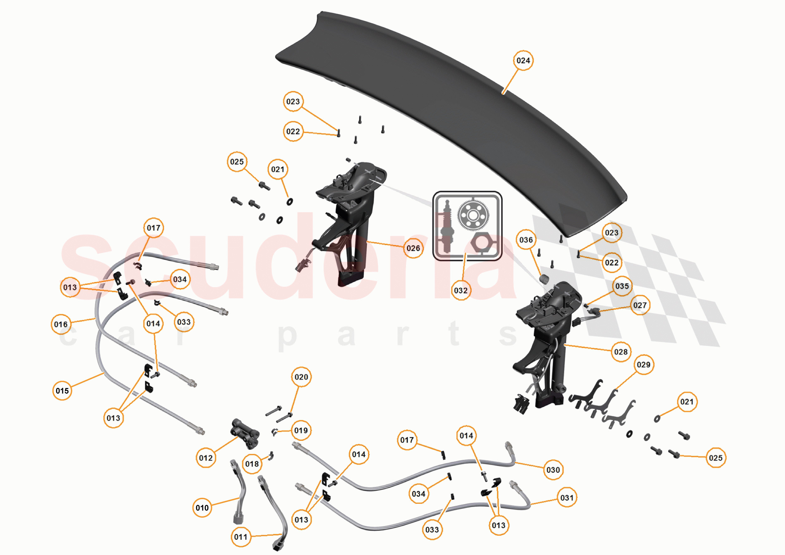 3 - A3 -CLOSURES - 3.10 - 05 - AIRBRAKE of McLaren McLaren 12C Coupe