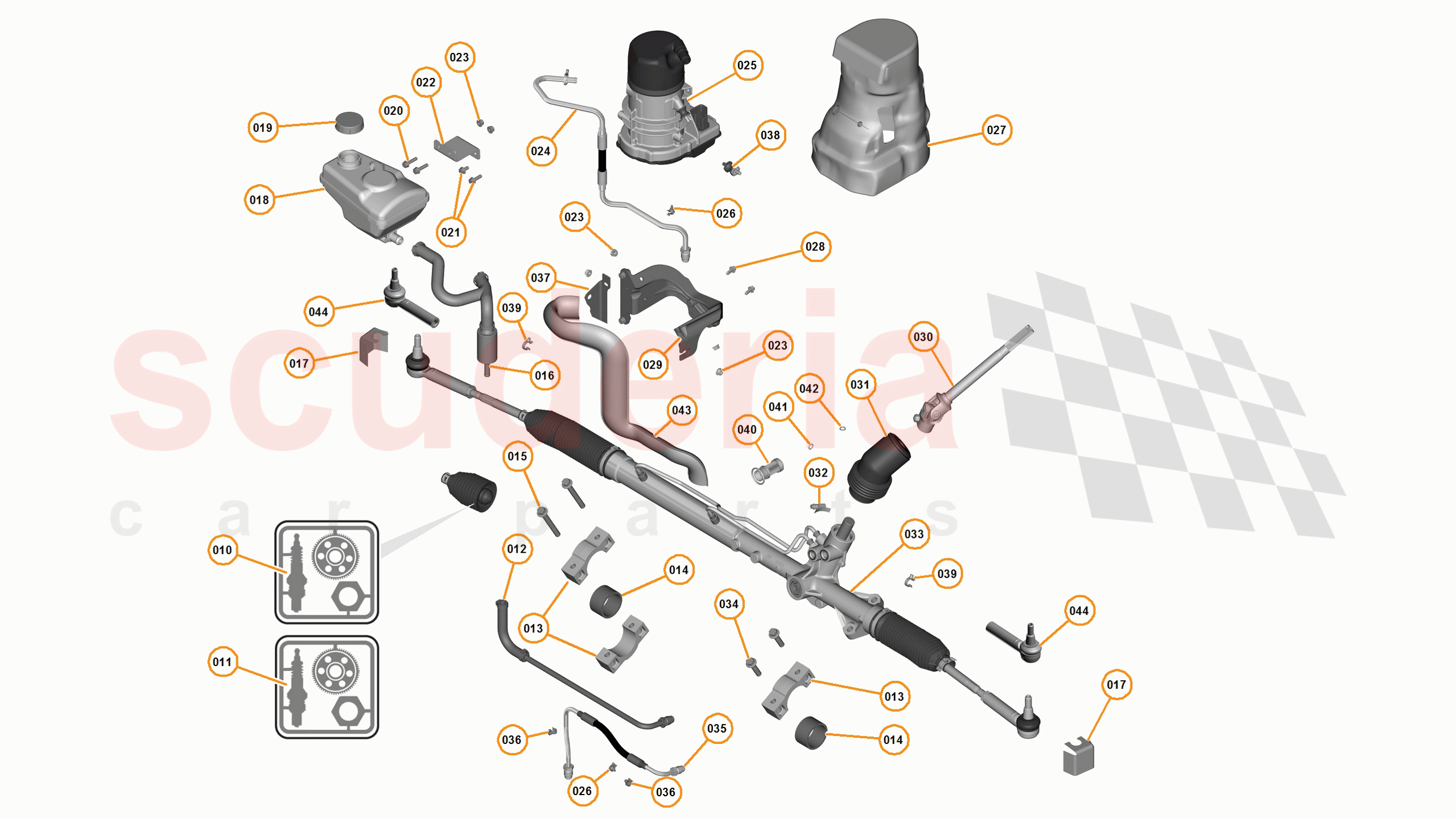 12 - D1 - STEERING SYSTEM - 12.1 - 01 - STEERING SYSTEM of McLaren McLaren 625C Spider