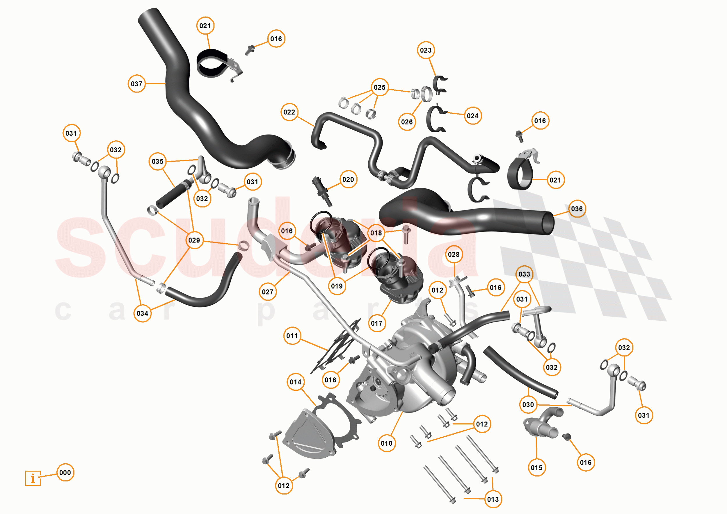 35 - ENGINE COOLING  SYSTEM - 35.1 - ENGINE WATER PUMP AND CIRCUIT of McLaren McLaren P1 Coupe