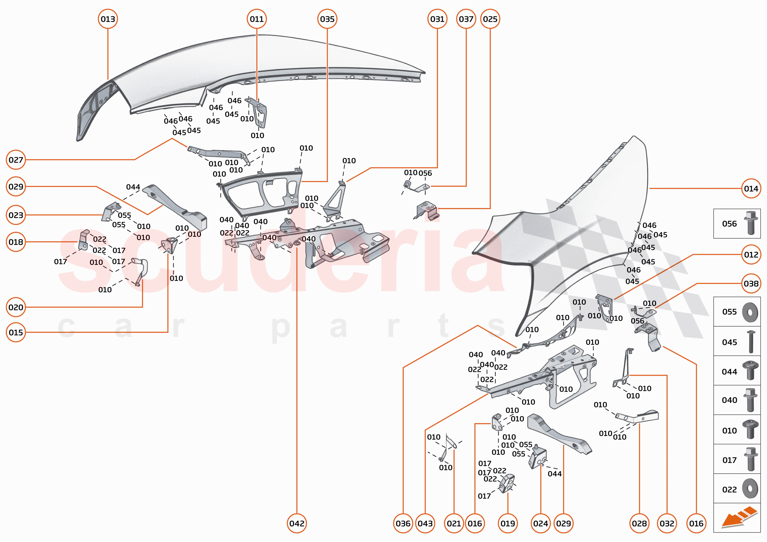 6 - PANELS - 6.1 - FRONT PANELS of McLaren McLaren 750S Coupe