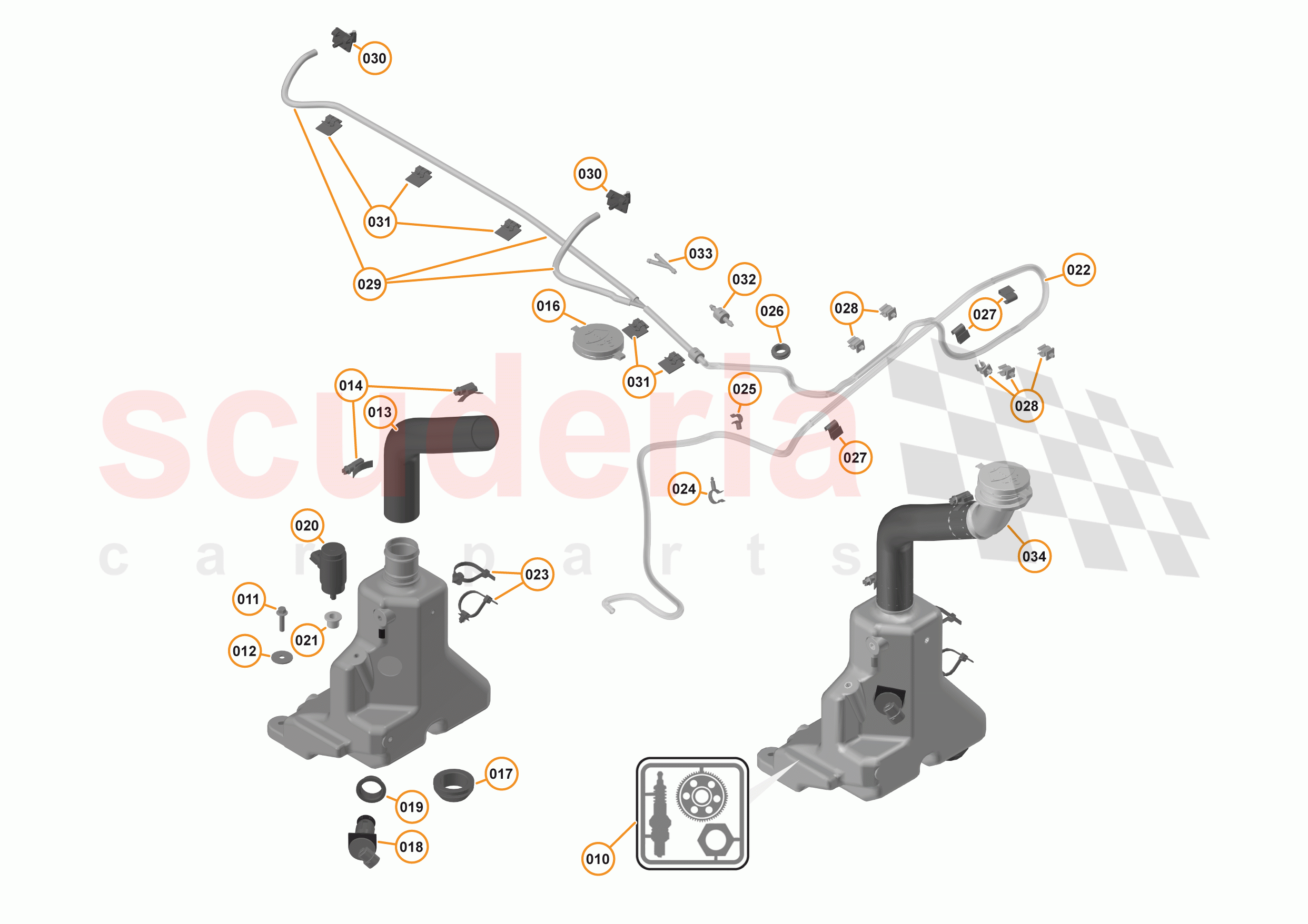 11 - WIPERS & WASHER SYSTEM - 11.1 - WASHER SYSTEM of McLaren McLaren 540C Coupe