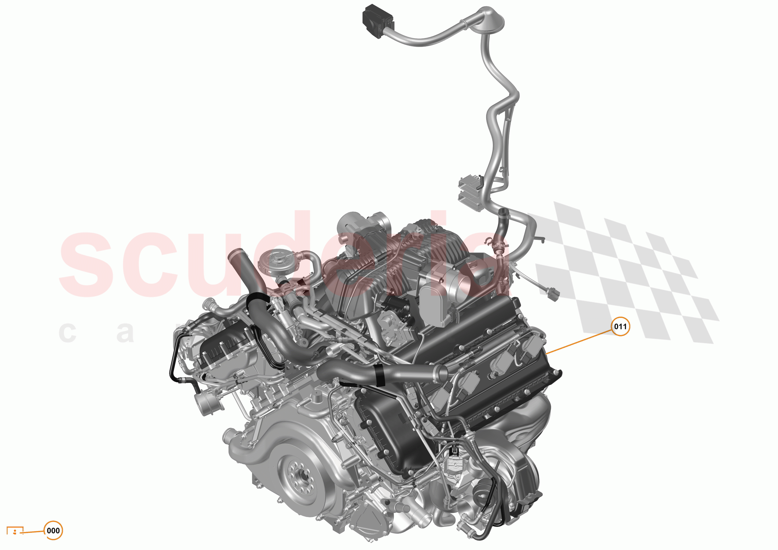 16 - F1 - POWER UNIT - 16.17 - 01 - POWER UNIT - COMPLETE ENGINE ASSEMBLY of McLaren McLaren 675LT Coupe