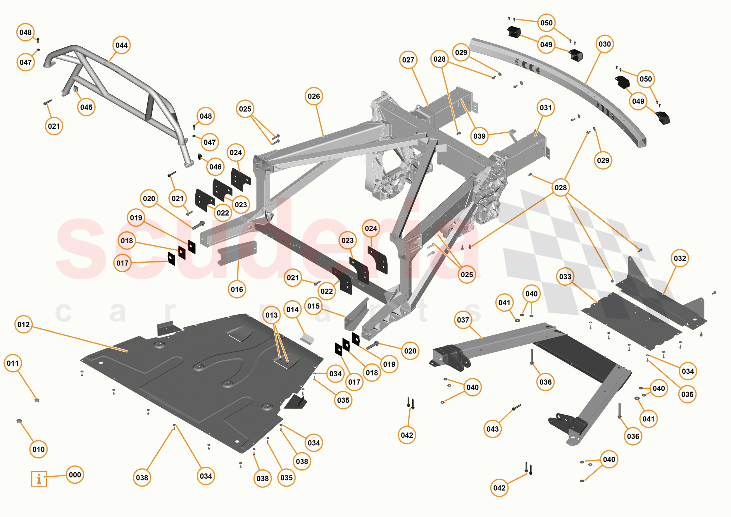 1 - A1 - BODY STRUCTURES - 1.3 - 03 - REAR FRAME ASSEMBLY of McLaren McLaren 675LT Coupe