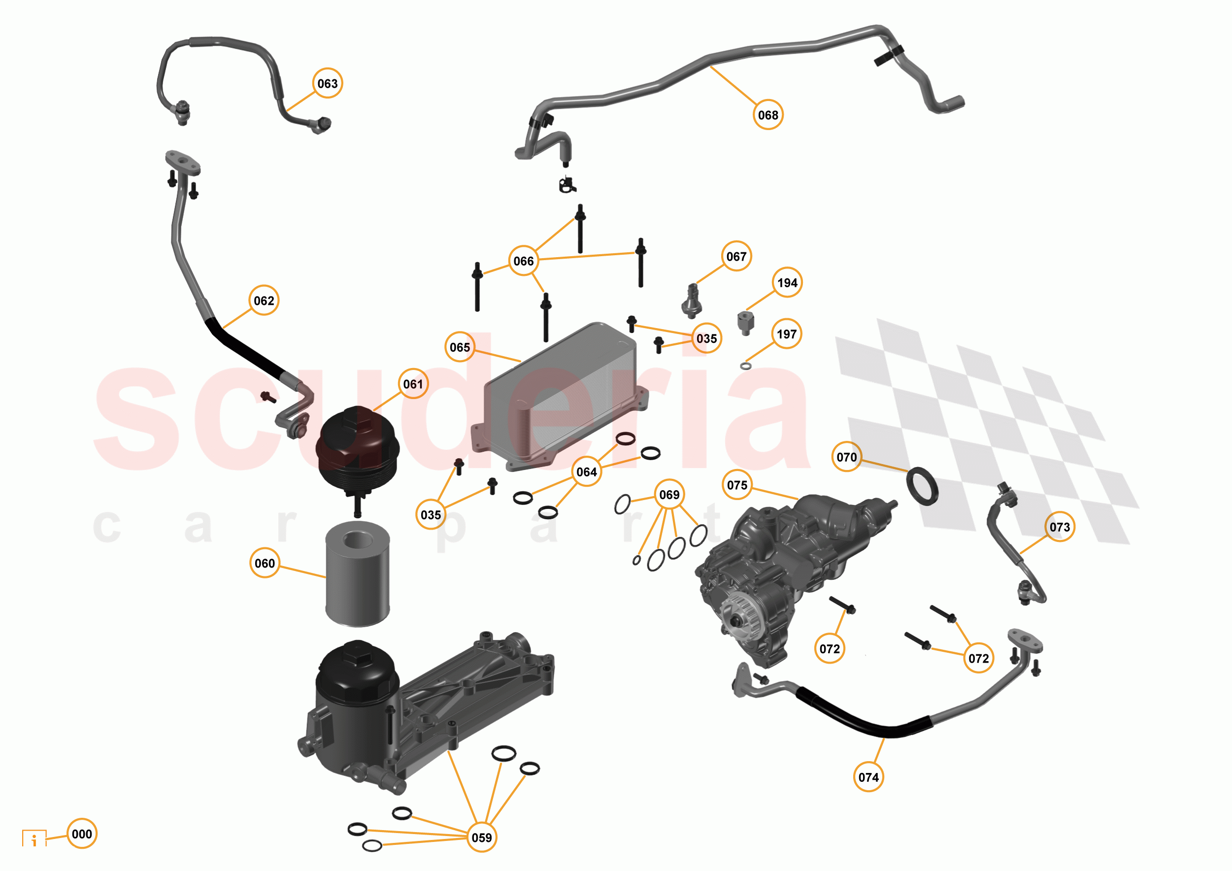 16 - F1 - POWER UNIT - 16.6 - 01 - POWER UNIT - OIL FILTER ASSEMBLY + OIL PUMP of McLaren McLaren 12C Coupe