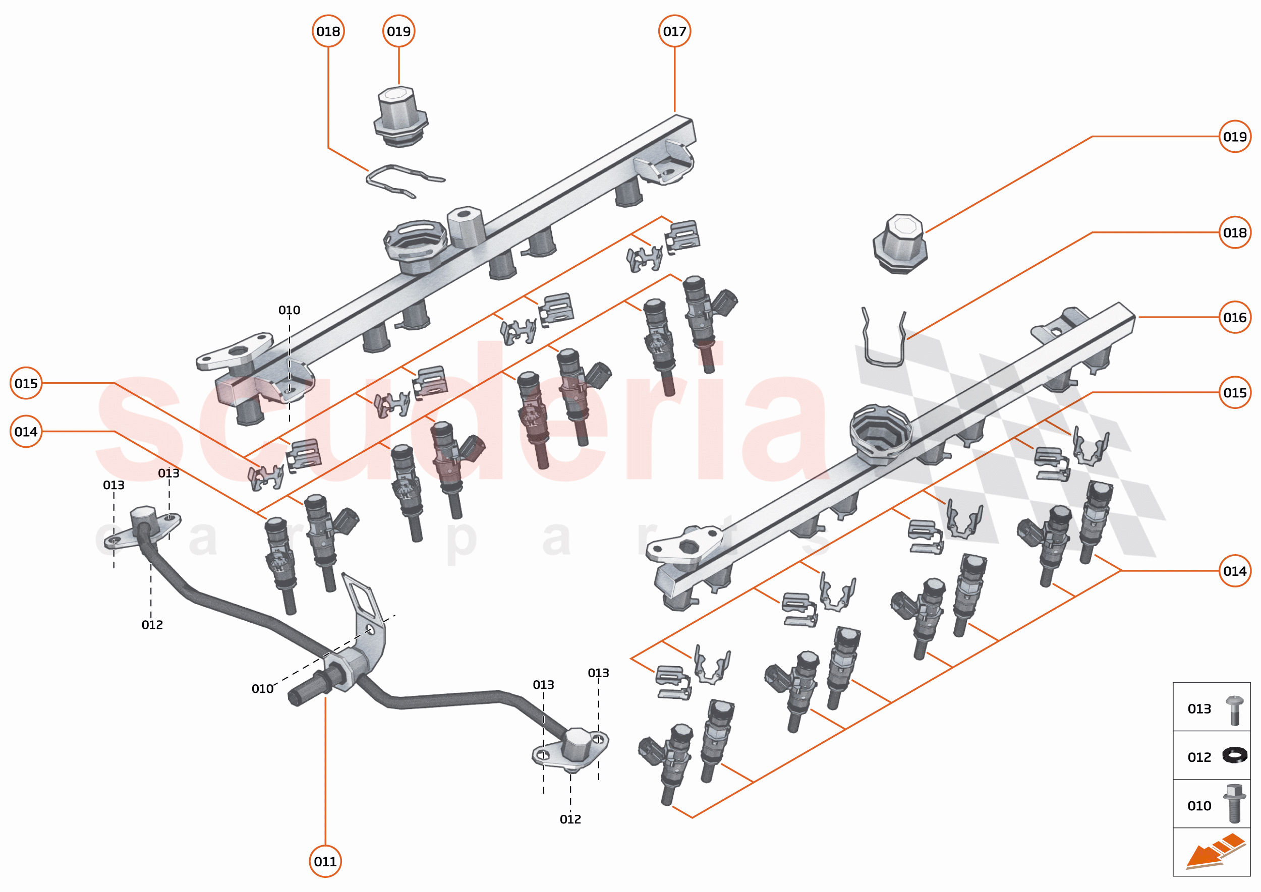 22 - ENGINE - 22.6 - FUEL RAIL & INJECTORS of McLaren McLaren GT