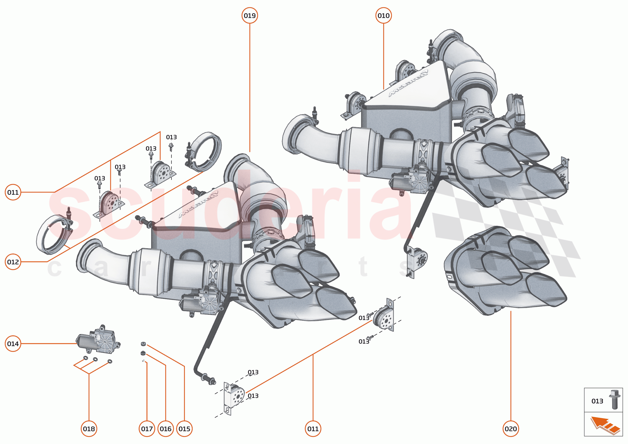 29 - EXHAUST - 29.2 - MUFFLER AND TAIL PIPES of McLaren McLaren Senna