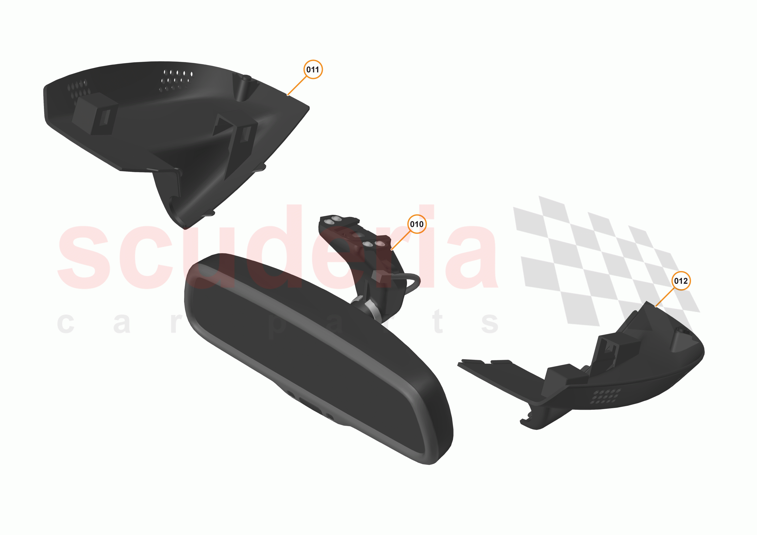 49 - INTERIOR SYSTEMS - 49.7 - DRIVER MIRROR of McLaren McLaren 720S Coupe