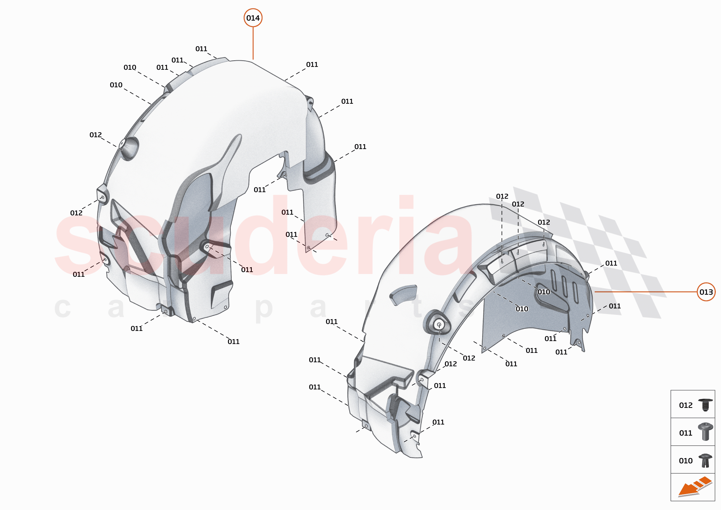 16 - LINERS AND NVH - 16.2 - REAR WHEELARCH LINERS of McLaren McLaren GT