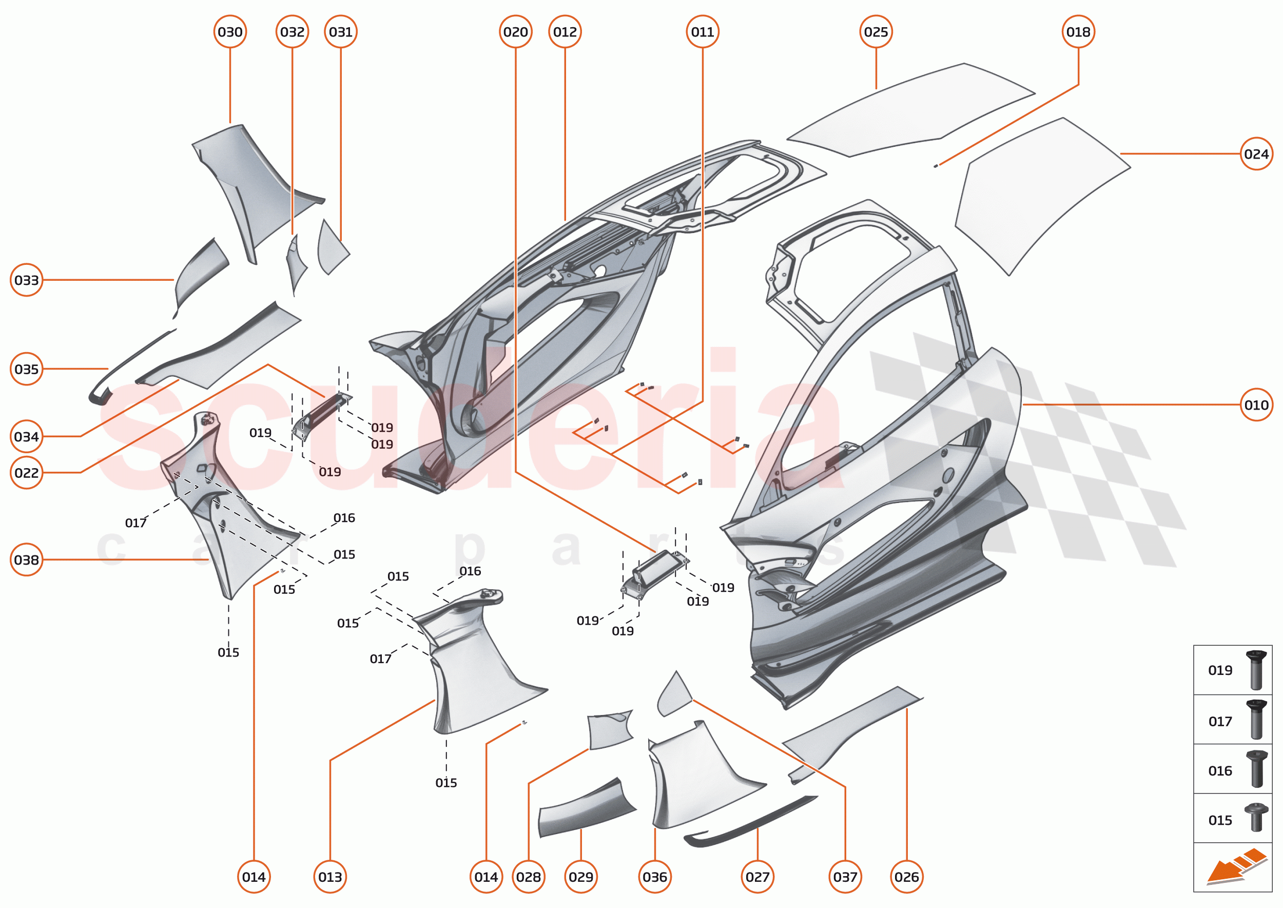 7 - CLOSURES - 7.2 - DOORS STRUCTURE of McLaren McLaren Senna