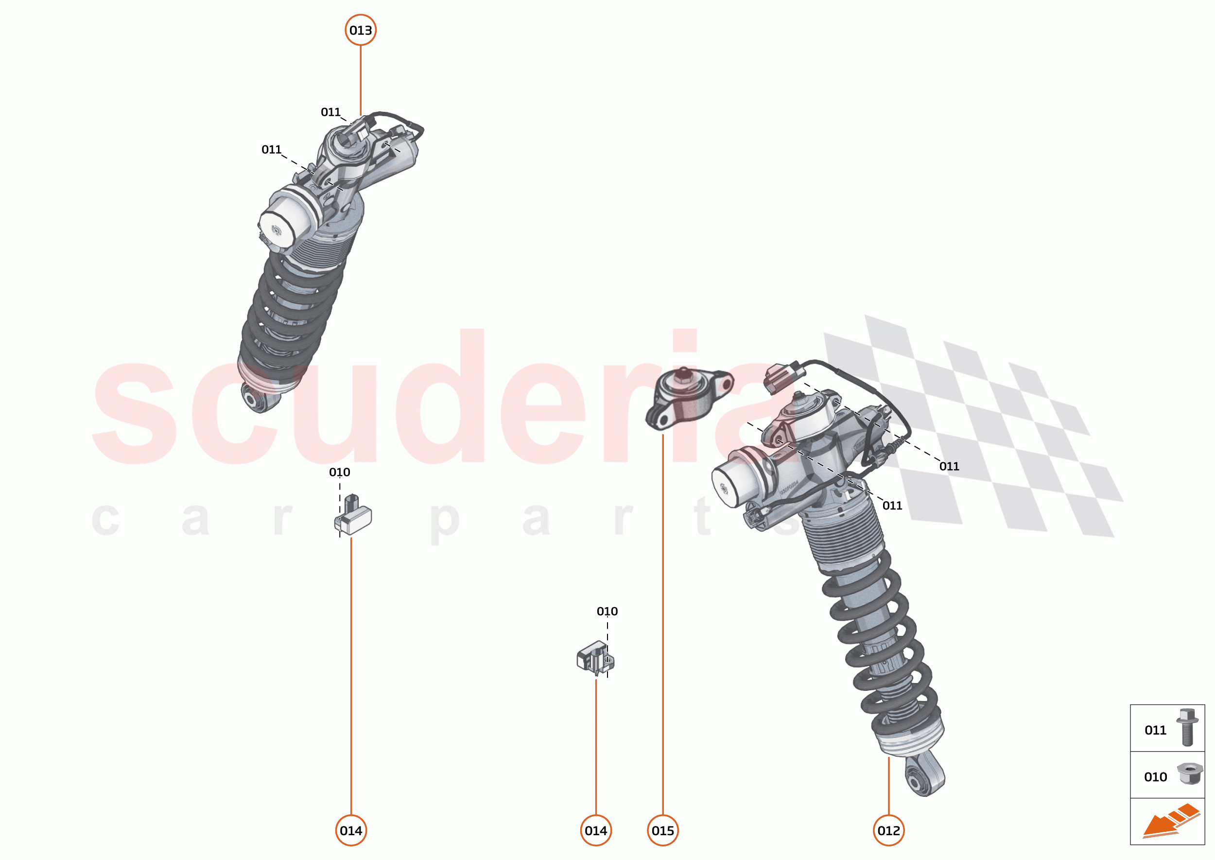 17 - SUSPENSION - FRONT - 17.1 - DAMPER & ACTUATOR ASSEMBLIES FRONT of McLaren McLaren 600LT