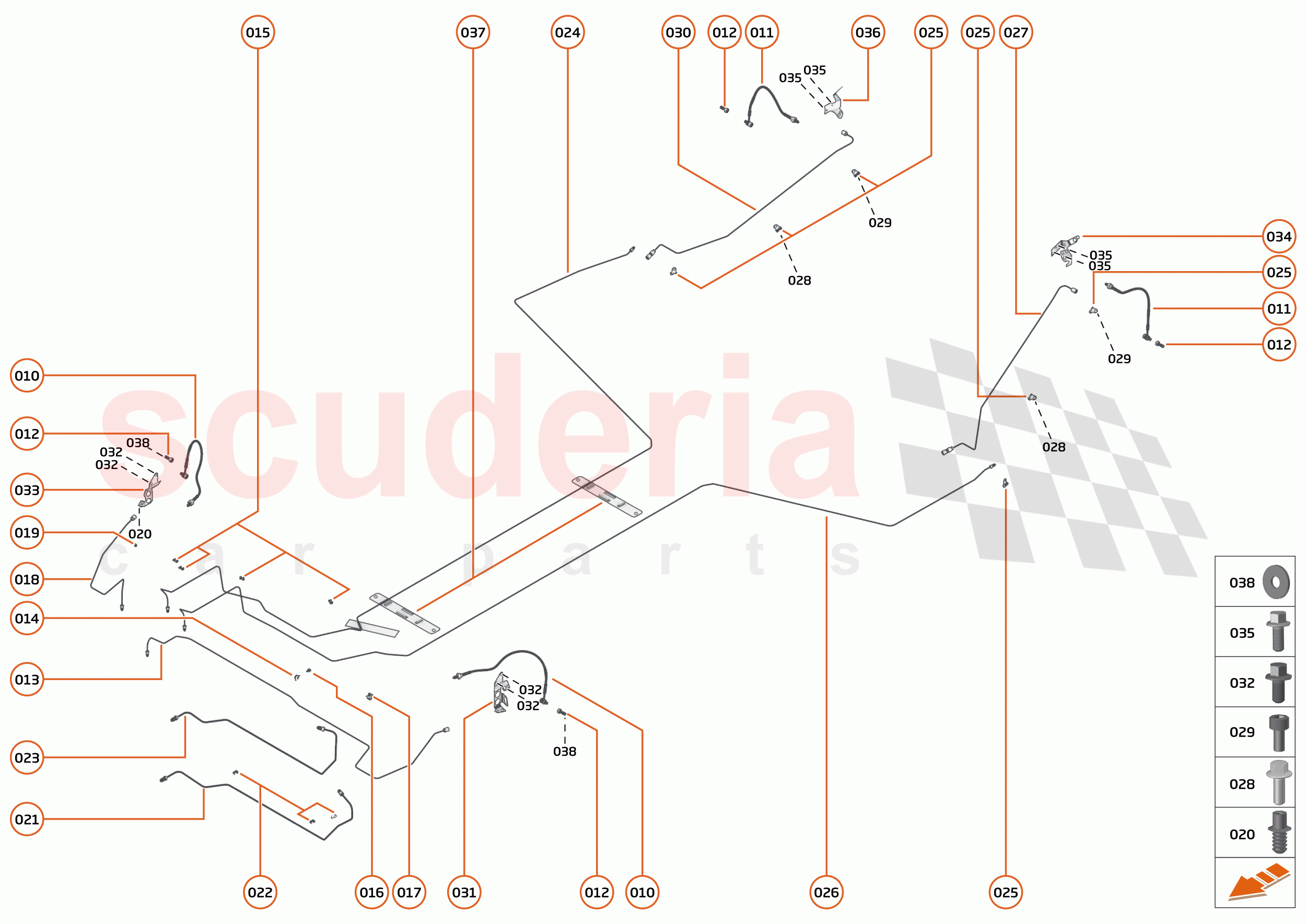 24 - BRAKES - SYSTEMS - 24.4 - BRAKE PIPES of McLaren McLaren 720S Spider