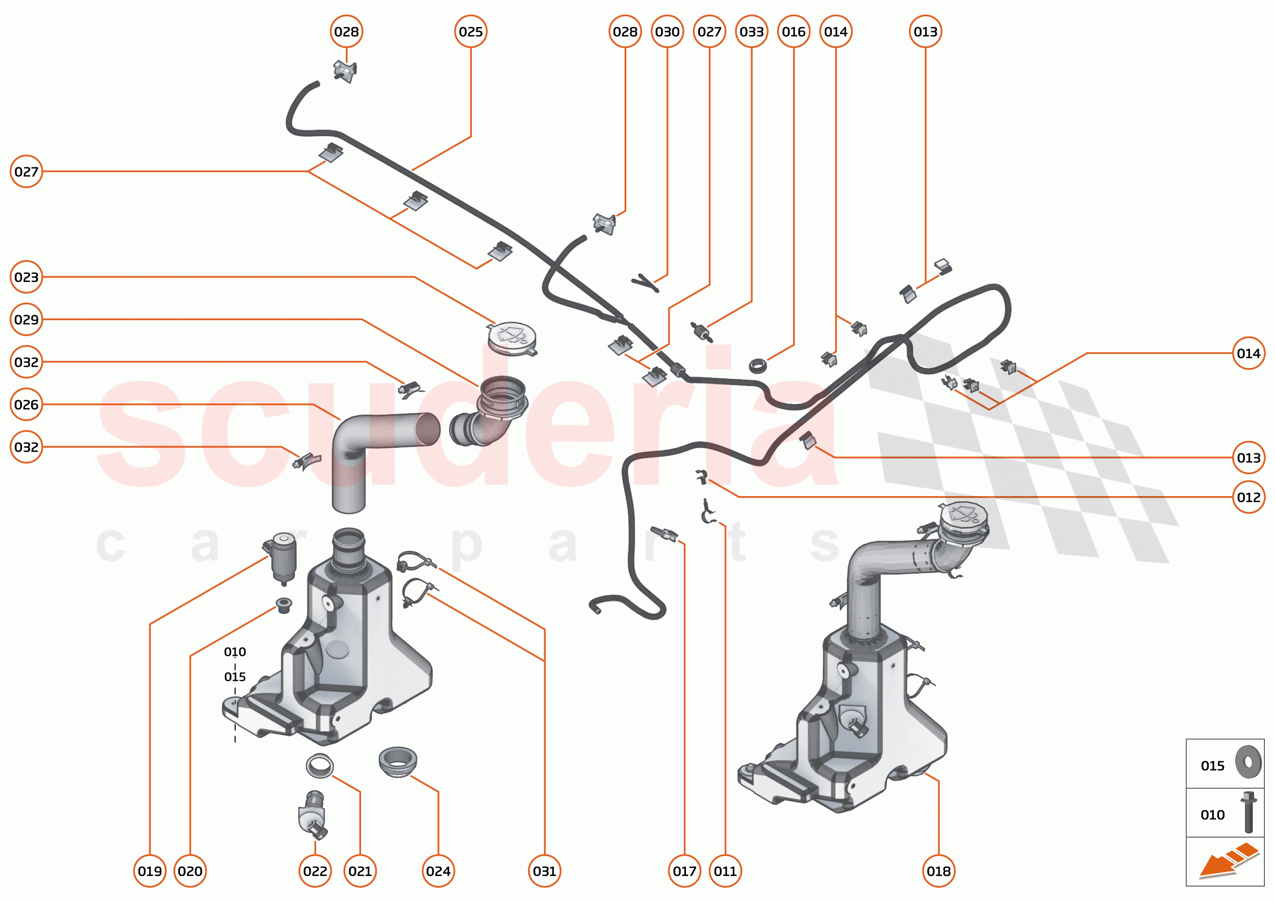13 - WIPERS & WASHER SYSTEM - 13.1 - WASHER SYSTEM of McLaren McLaren 600LT Spider