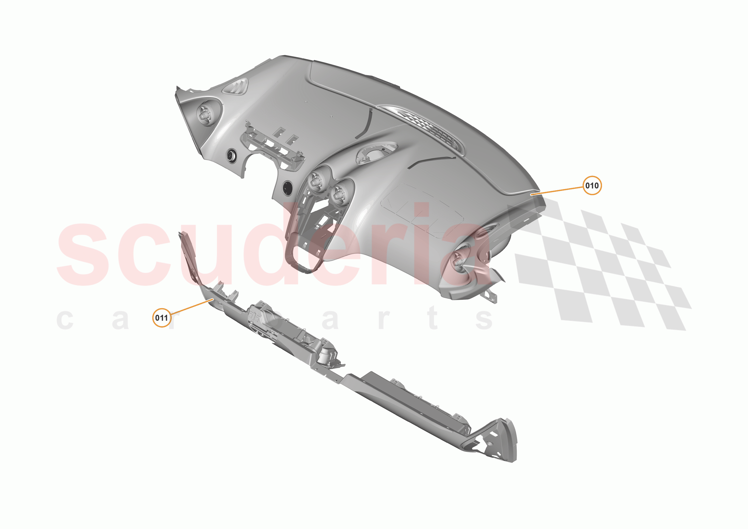 47 - INTERIOR SYSTEMS - 47.3 - FACIA ASSEMBLY - US of McLaren McLaren 540C Coupe