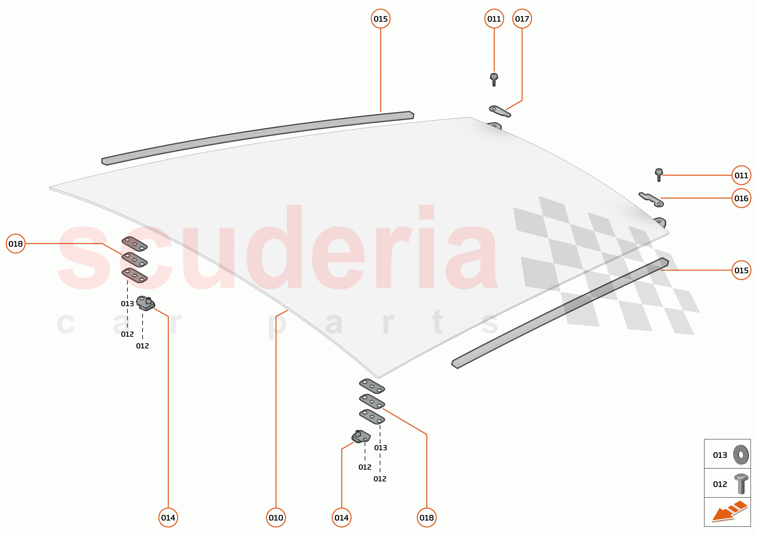 9 - GLAZING - 9.2 - TAILGATE/ENGINE COVER GLAZING-FIXED of McLaren McLaren 750S Coupe