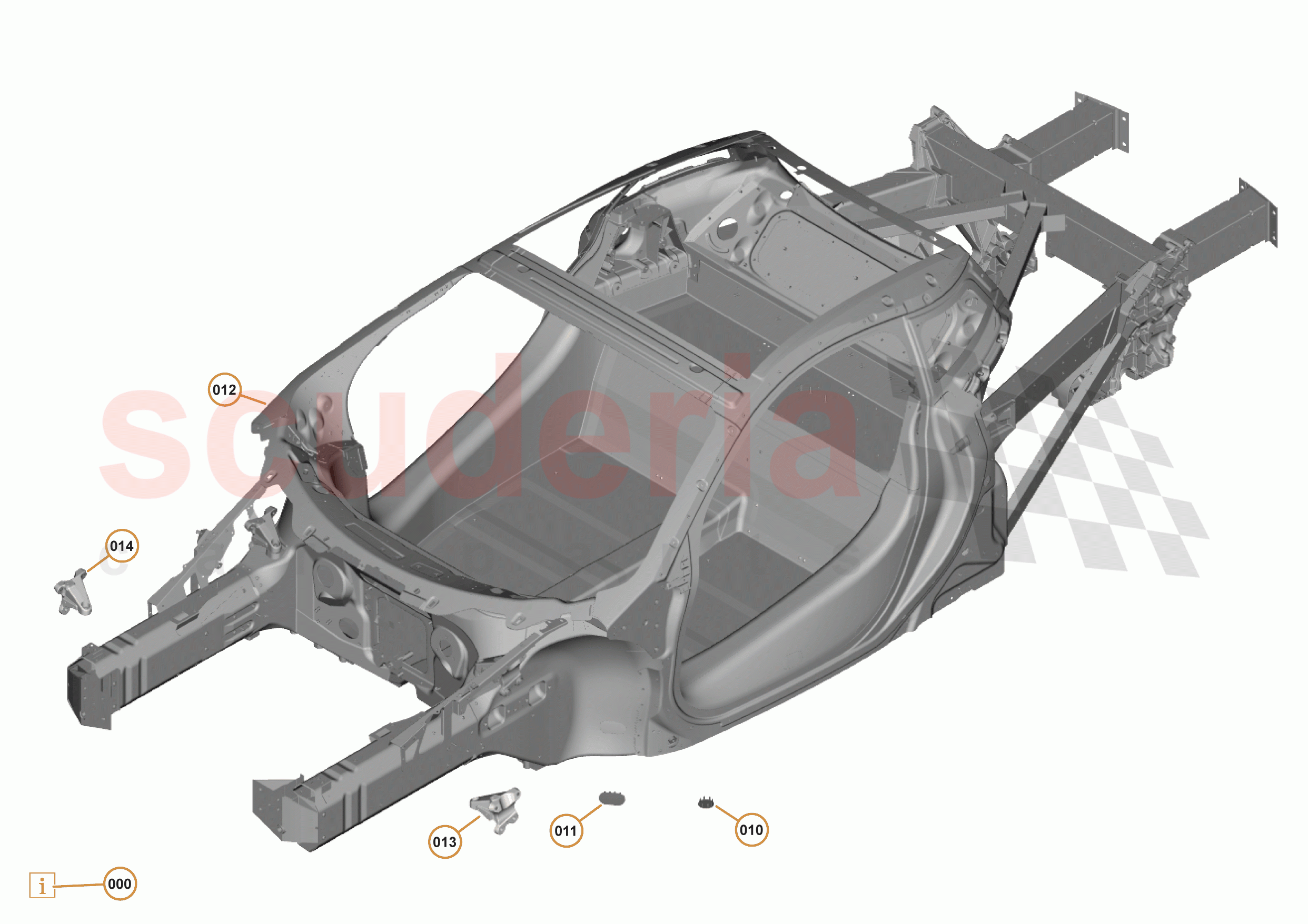 2 - MID STRUCTURES - 2.1 - MONOCOQUE of McLaren McLaren 570S Coupe