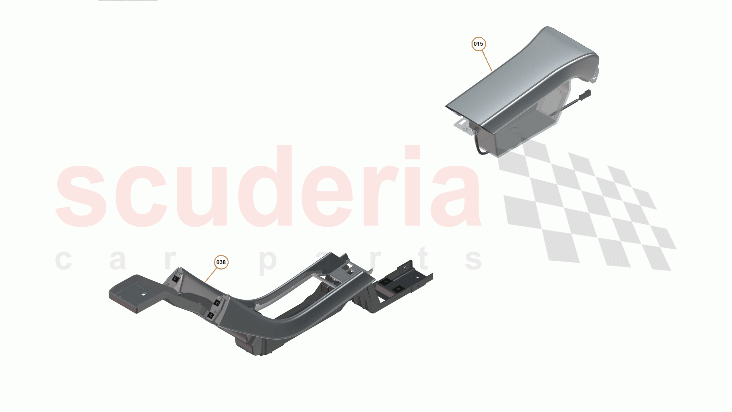 28 - N2 - TUNNEL CONSOLE ASSEMBLY - 28.3 - 01 - TUNNEL CONSOLE ASSEMBLY - LEATHER of McLaren McLaren 650S Coupe