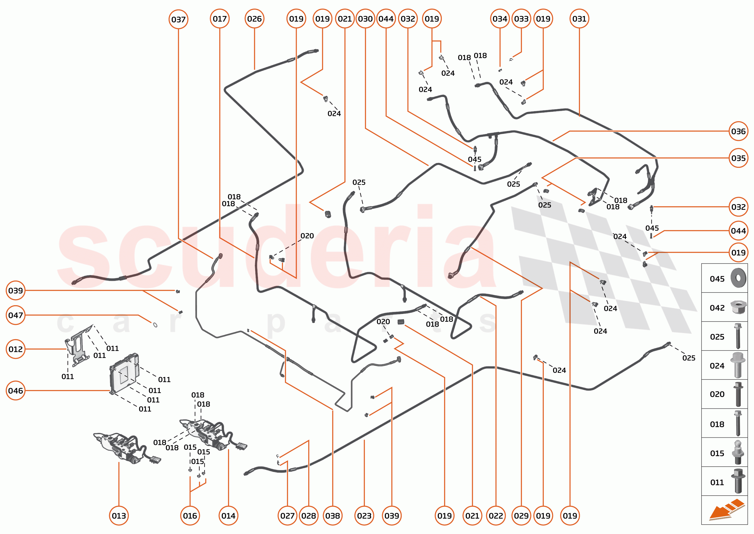 20 - SUSPENSION - SYSTEMS - 20.1 - SUSPENSION FLUID SYSTEMS of McLaren McLaren 750S Coupe