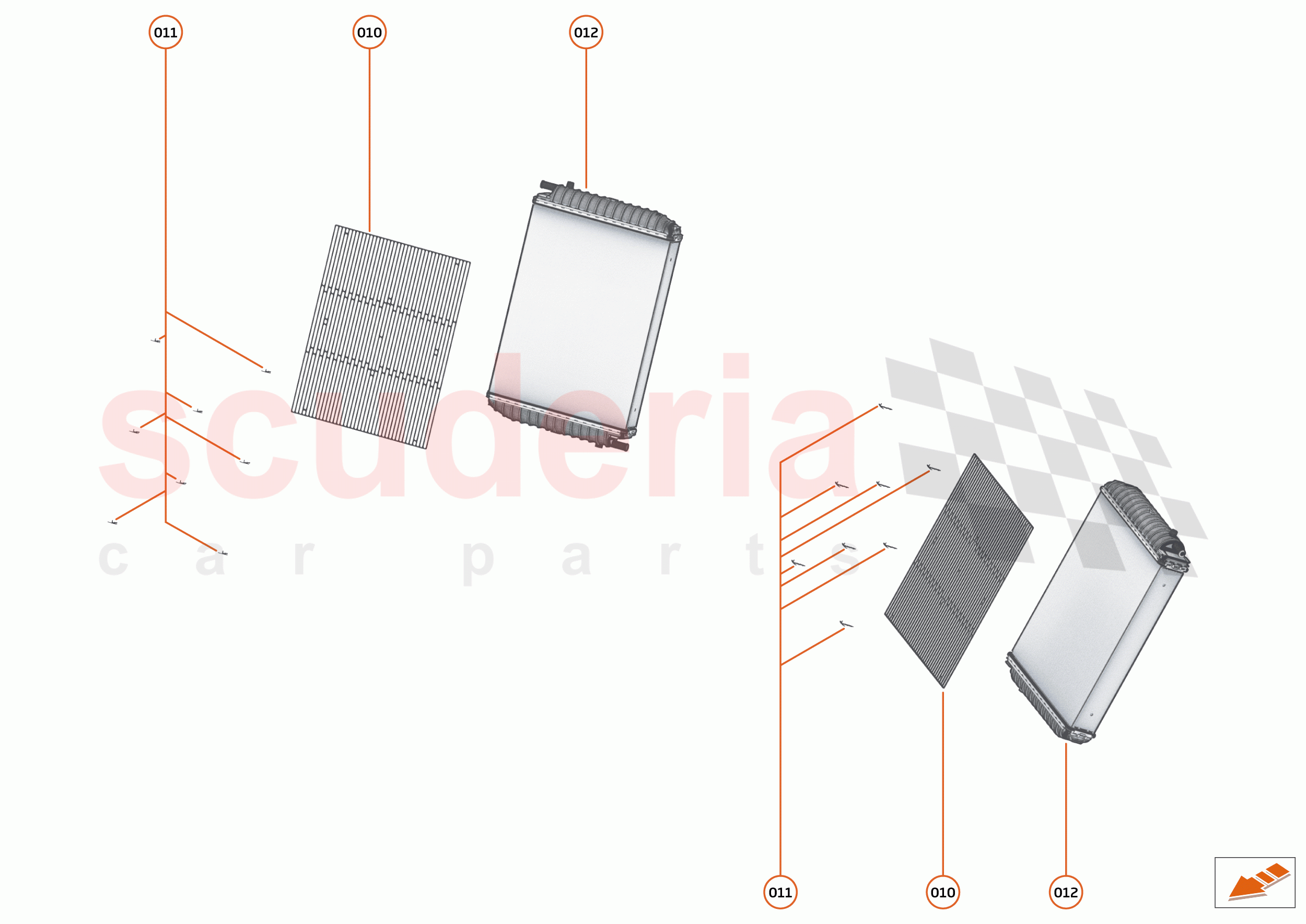 32 - COOLING SYSTEM - 32.5 - LOW TEMPERATURE RADIATORS AND FANS of McLaren McLaren GT