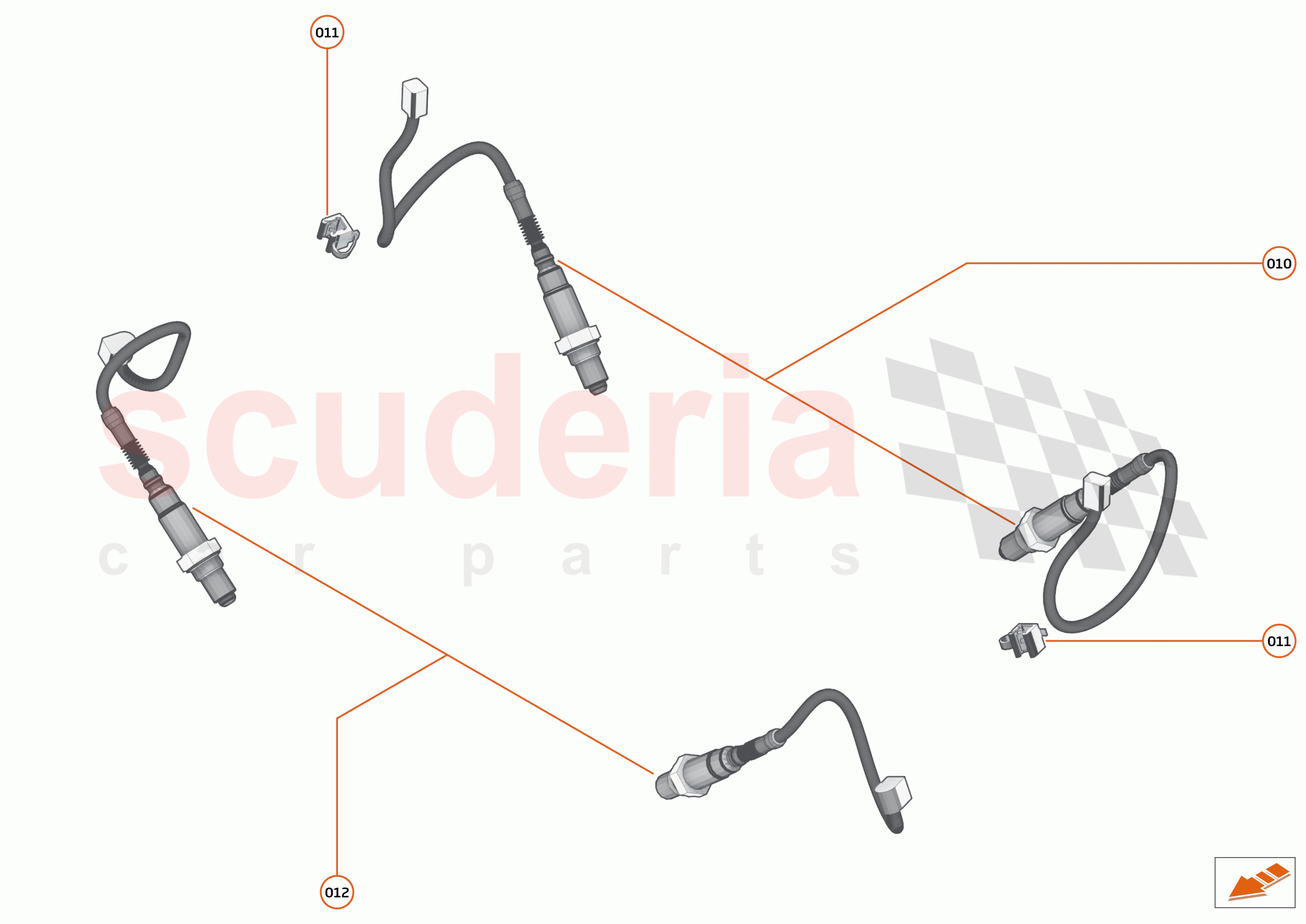 41 - EXHAUST - 41.3 - LAMBDA SENSORS of McLaren McLaren 600LT